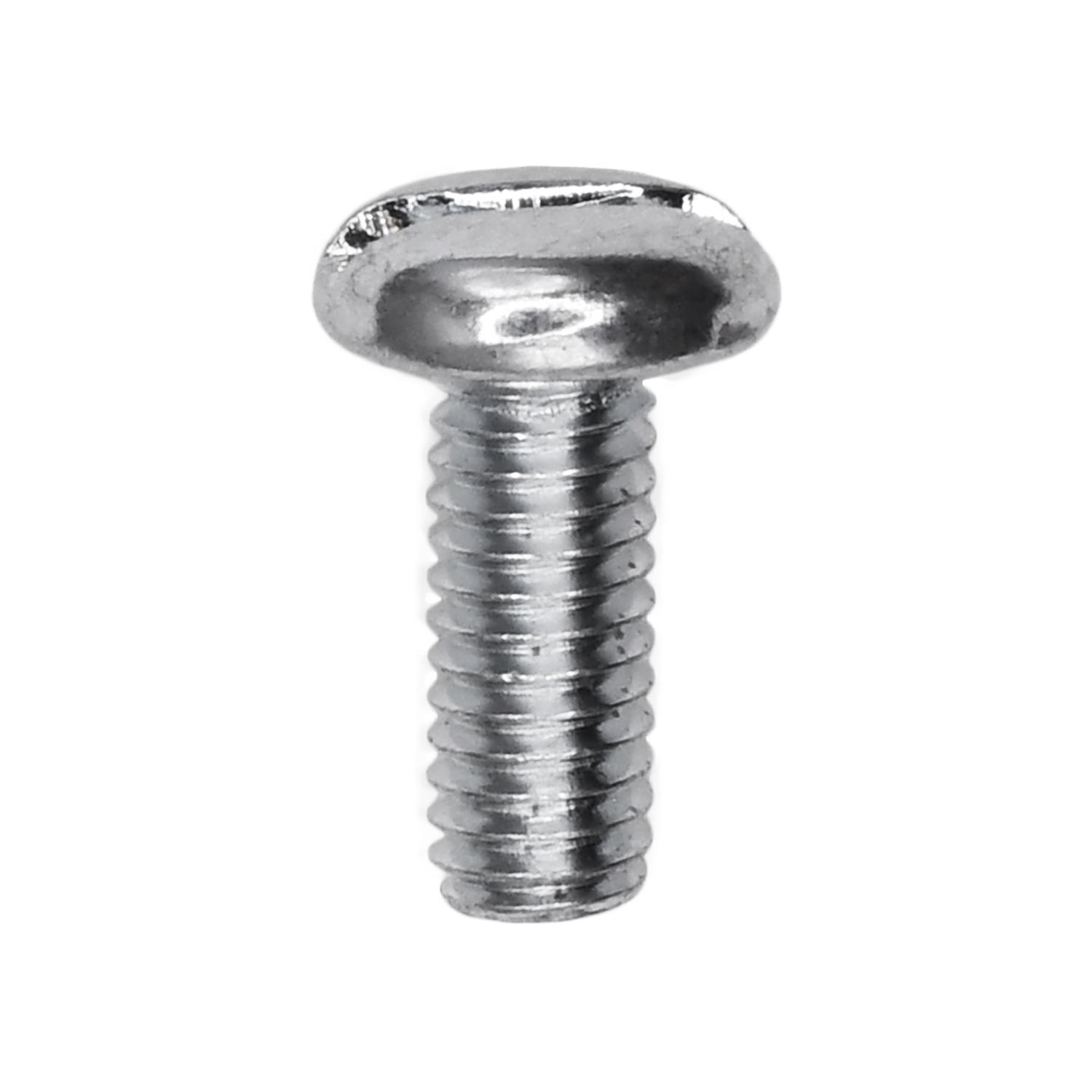 25 pcs/pk- DIN 85 - 4mm x 10mm Machine Screws, Head Style Slotted Pan, Finish Zinc