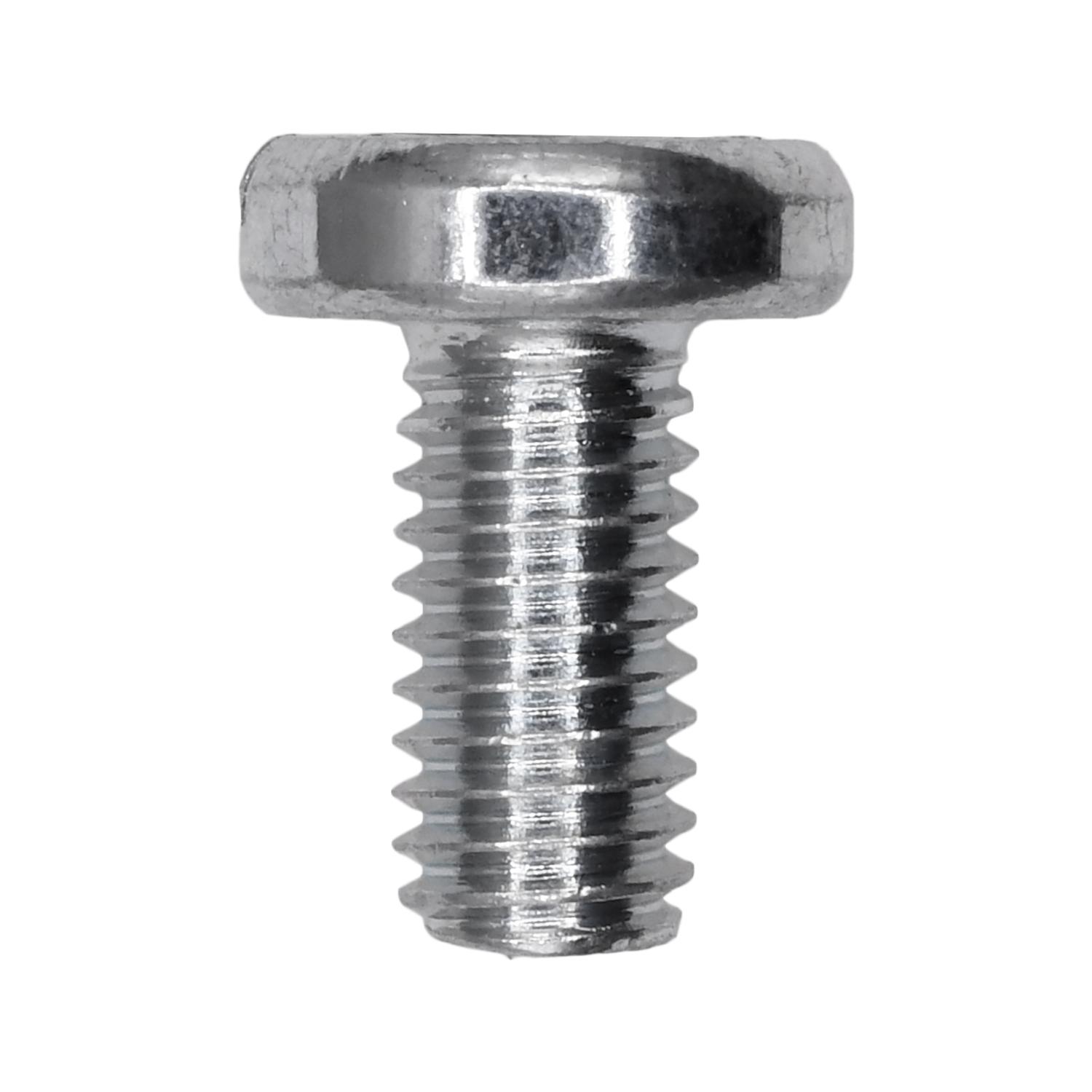 25 pcs/pk- DIN 85 - 6mm x 12mm Machine Screws, Head Style Slotted Pan, Finish Zinc