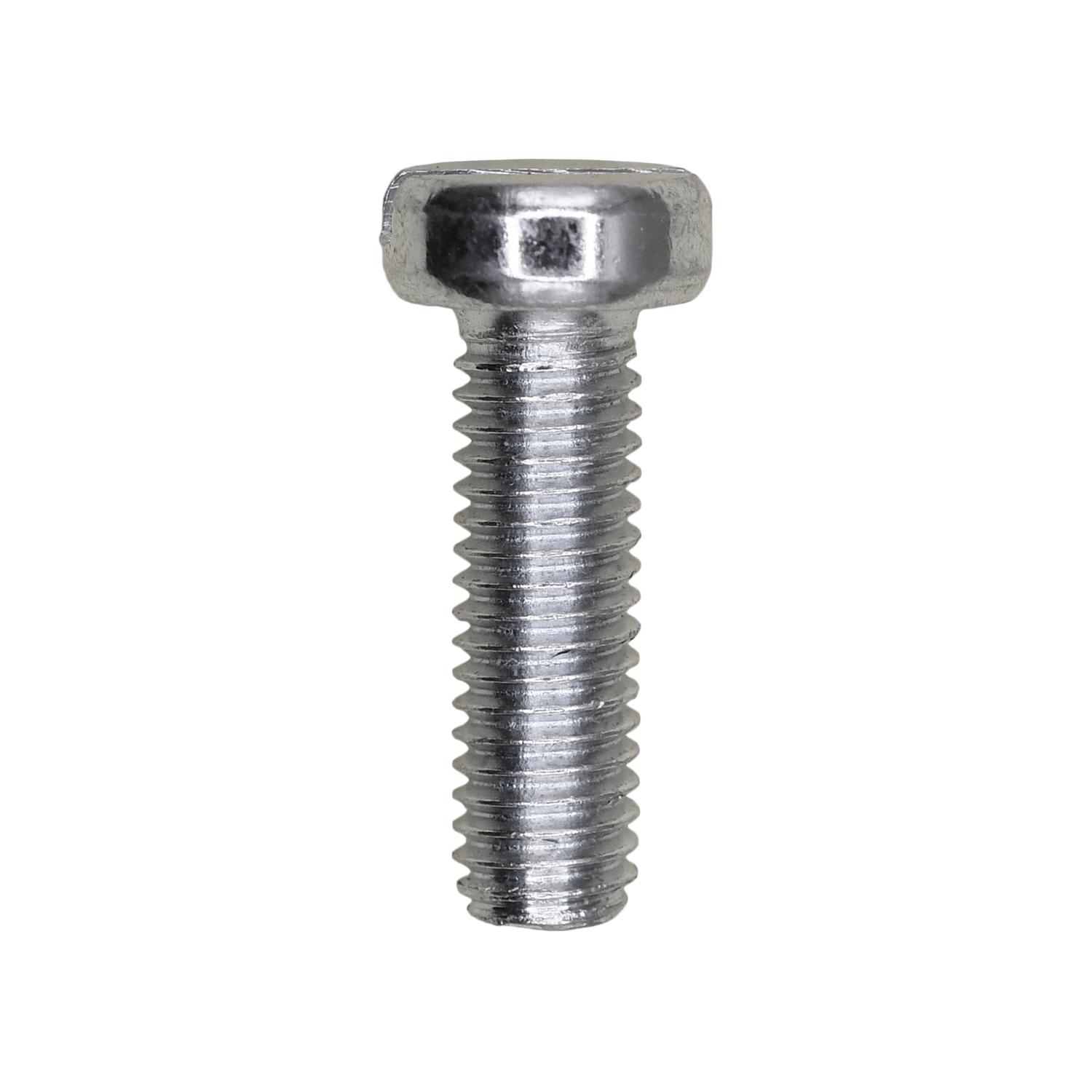 25 pcs/pk- DIN 84 - 5mm x 16mm Slotted Fill Head Machine Screws, Head Style Slotted Flat Phillister, Finish Zinc