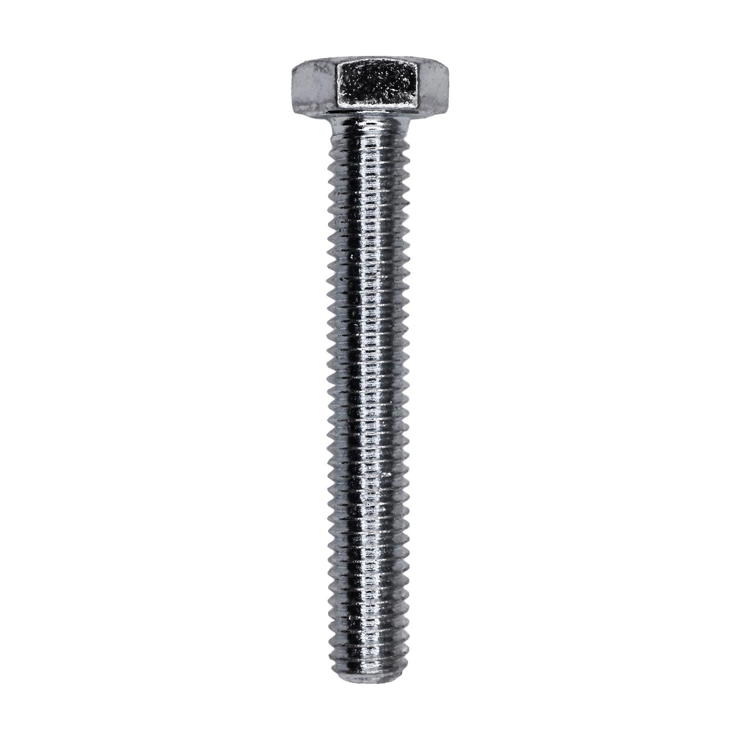 10 pcs/pk- M6-1.0 6-1.0 x 40mm DIN 931 Cap Screw Class 8.8 - Zinc, Head Style Hex