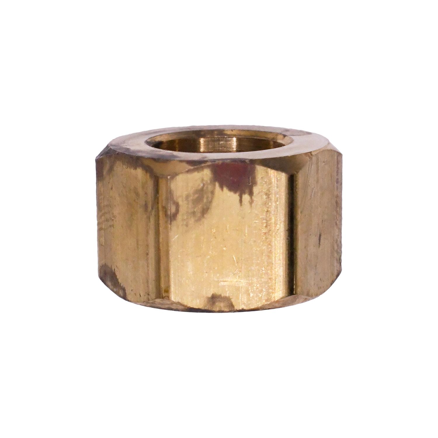 10 pcs/pk- Brass Fitting Compression Nut 3/8
