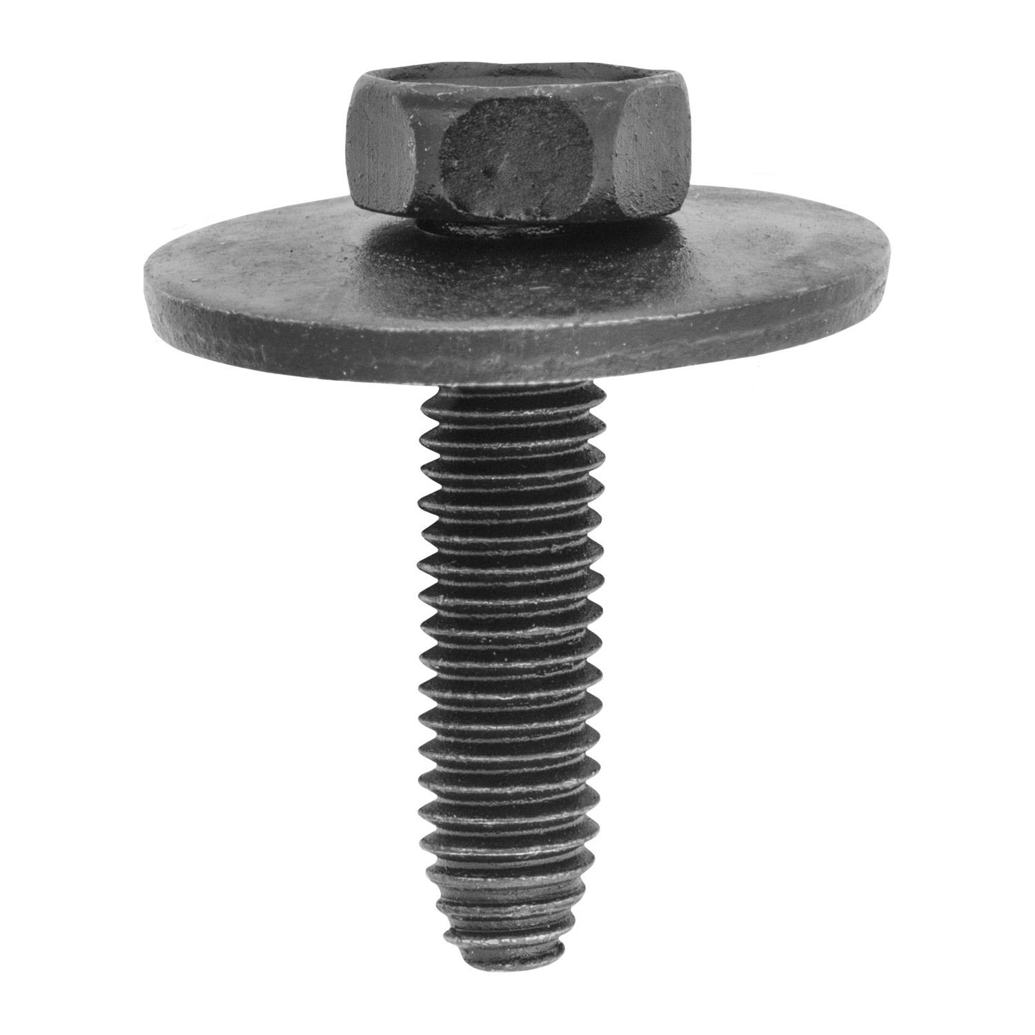 50 pcs/pk- M6-1.0 6-1.0 x 25mm Hex Head Sems 24mm O.D. - Phosphate, Head Style Hex Sems, Point Type CA