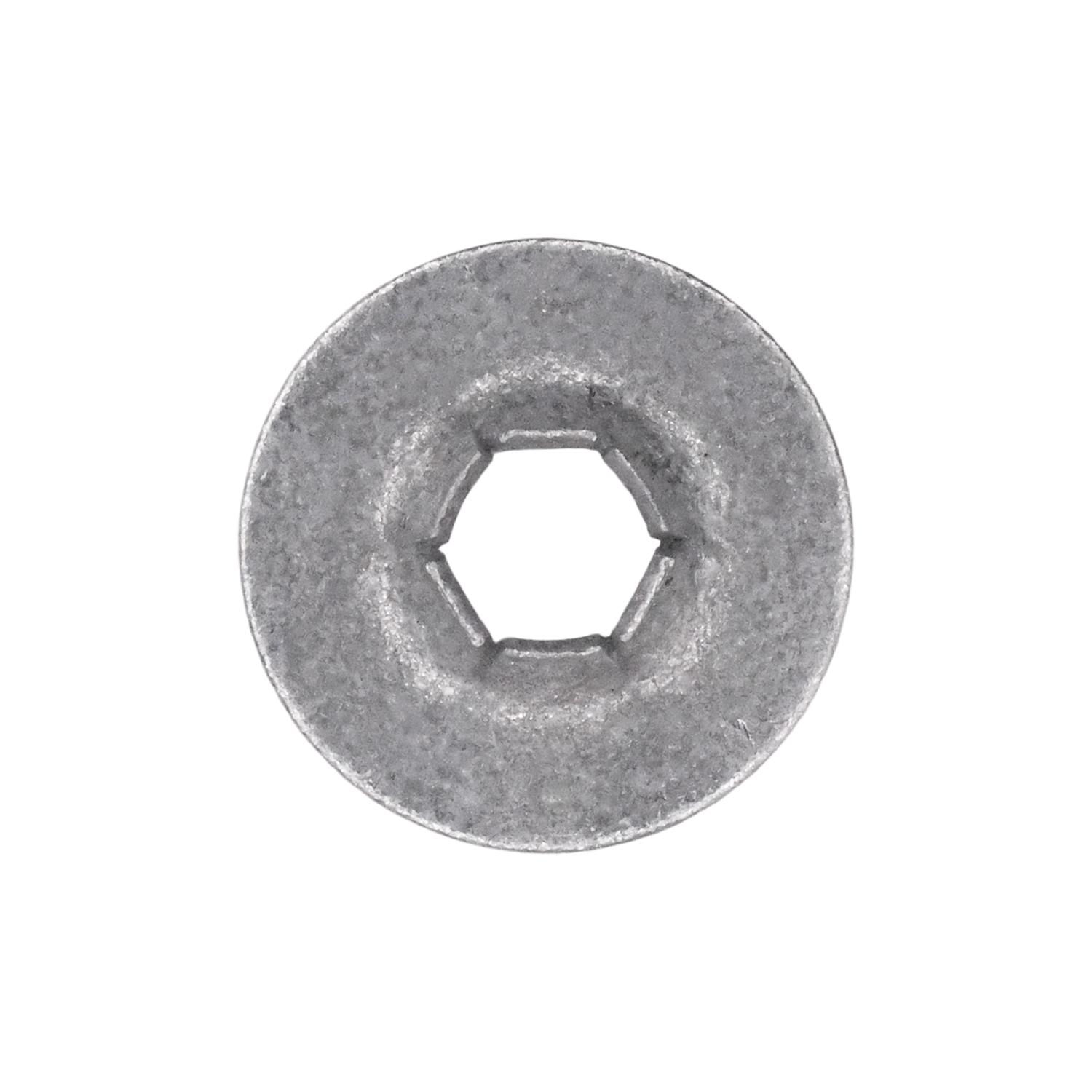 100 pcs/pk- Push-On Retainer 3.2mm Stud 9.5mm O.D. -Zinc, Type Push On