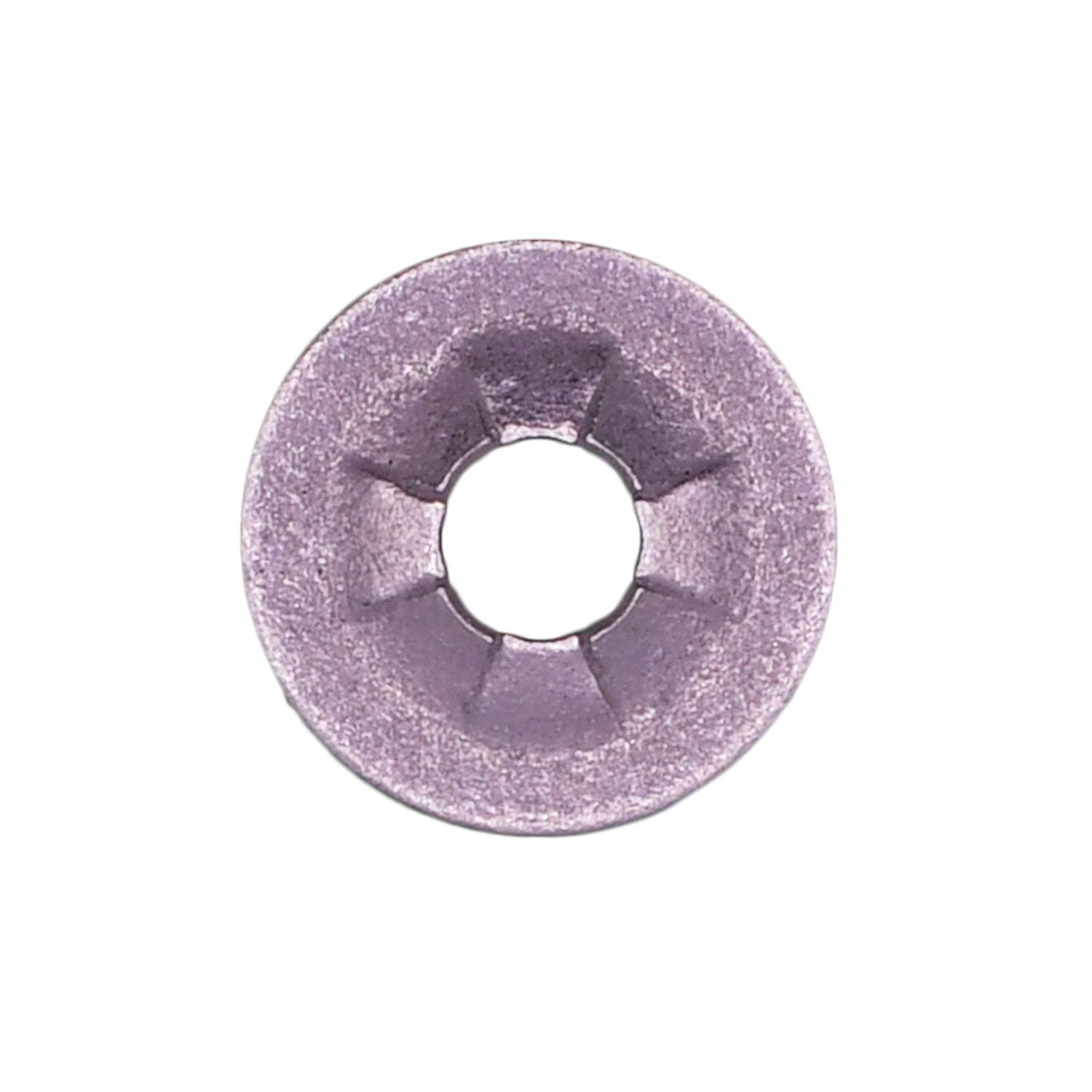 100 pcs/pk- Push-On Retainer 4mm Stud 11mm O.D. -Zinc, Finish Phosphate, Type Push On