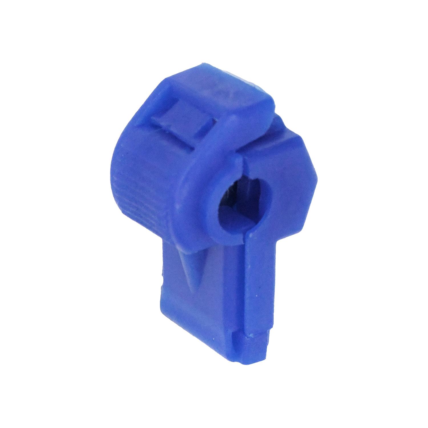 10 pcs/pk- Electrical Connector T-Tap 18-14 Gauge, Color Blue, Type Self-Stripping Connector, Wire Gauge 18 to 14