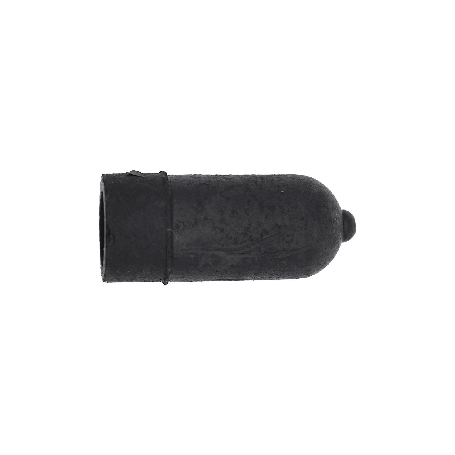 25 pcs/pk- Rubber Vacuum Cap Black For 1/8