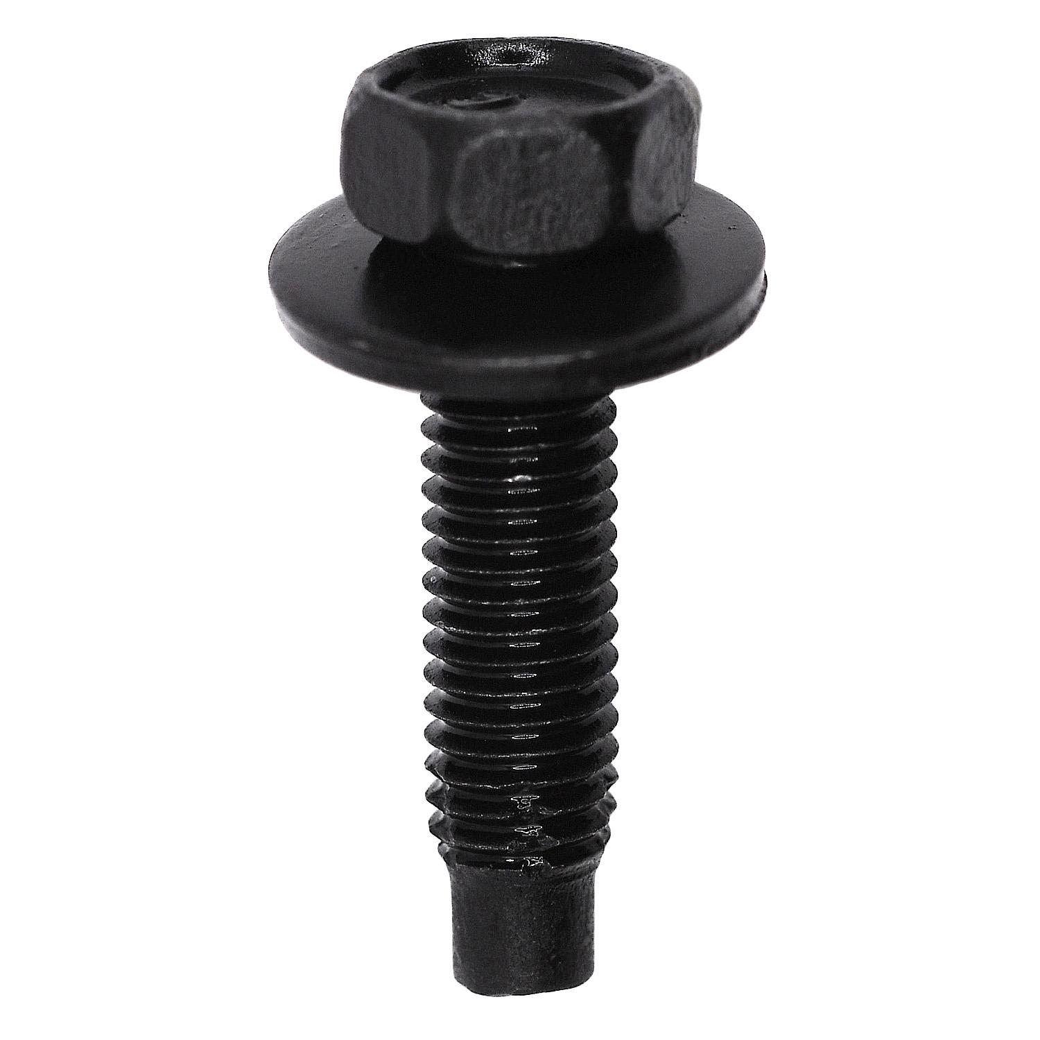 50 pcs/pk- M5-0.80 M5-0.8 x 20mm Hex Head Sems Thread Cutting Screw, Head Style Hex Sems, Point Type Dog Point, Finish Phosphate