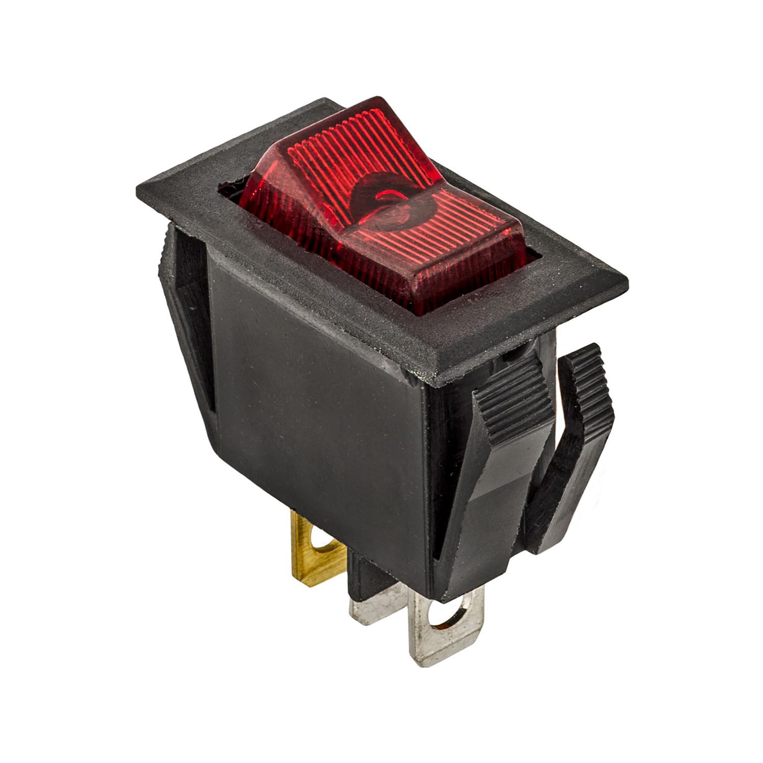 1 pcs/pk- Illuminated Rocker Switch Red