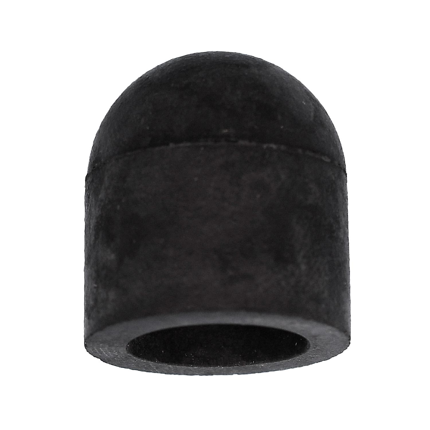 10 pcs/pk- Rubber Vacuum Cap Black For 1/2