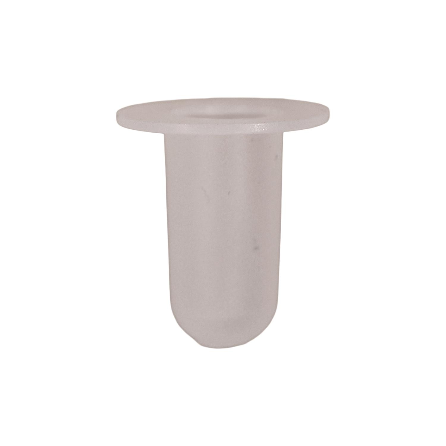 50 pcs/pk- 8mm Tubular Nut (Nylon) For 7mm Stud, Overall Length 20mm