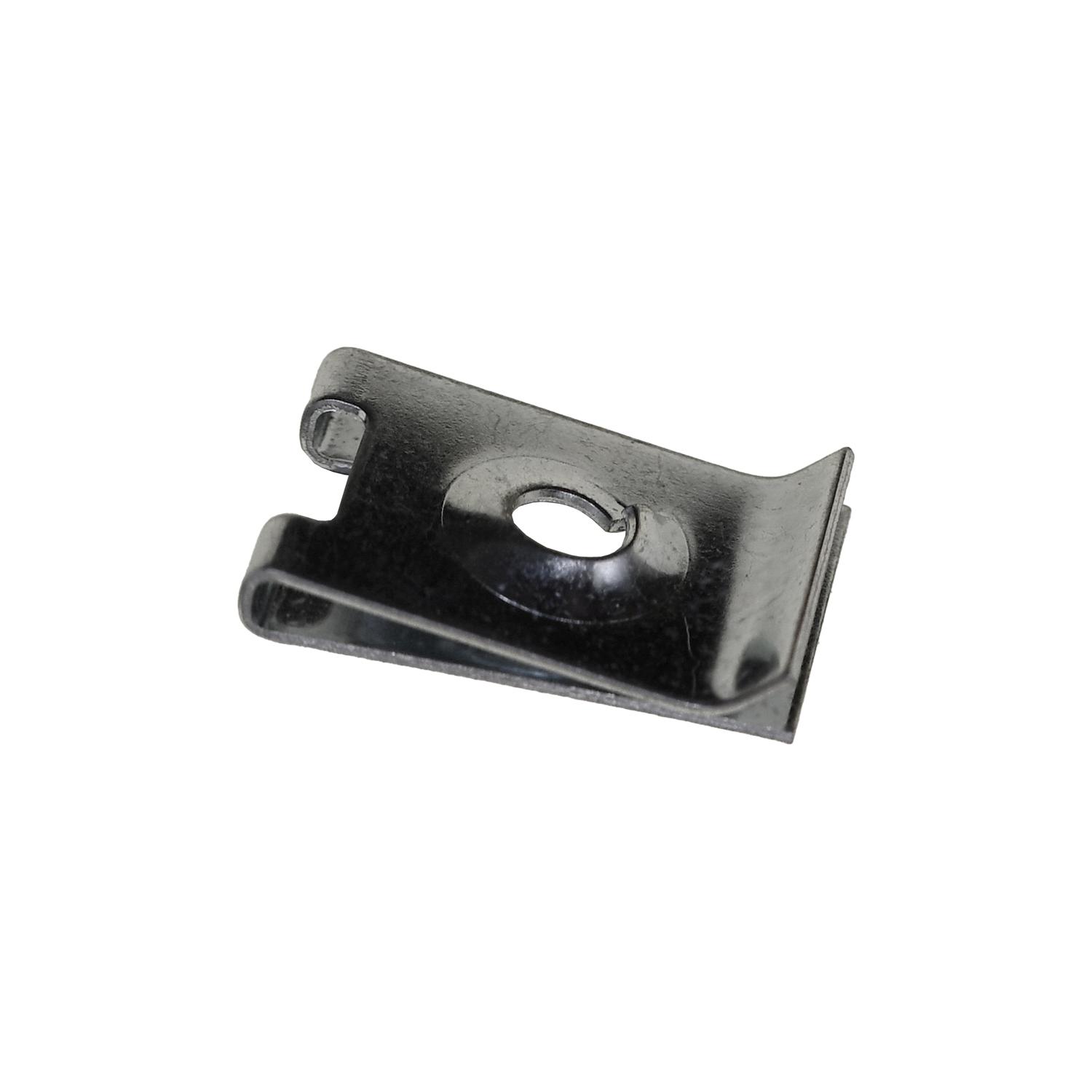 50 pcs/pk- M4.2 U-Nut 4.2mm #8 Screw Size5-1.7mm Range, Panel Range 0.5mm - 1.7mm, Finish Yellow Zinc Chromate