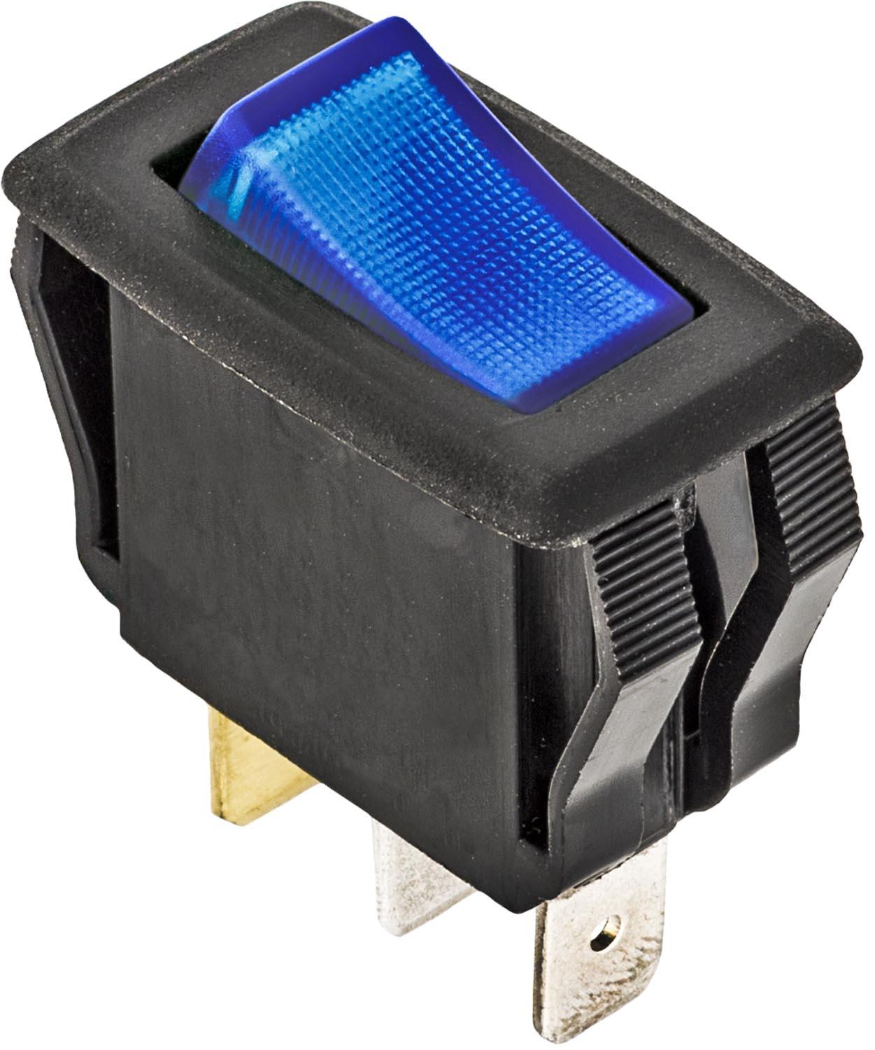 1 pcs/pk- Illuminated Rocker Switch-Blue