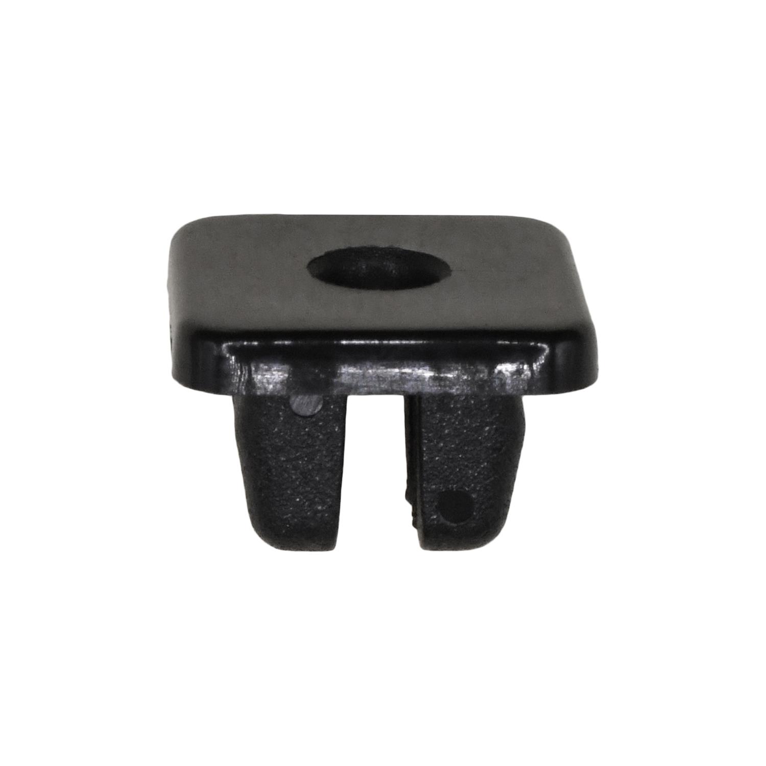 25 pcs/pk- Nylon Nut #10 Screw Size 14mm x 14mm, Hole Size 9mm x 9mm, Color Black