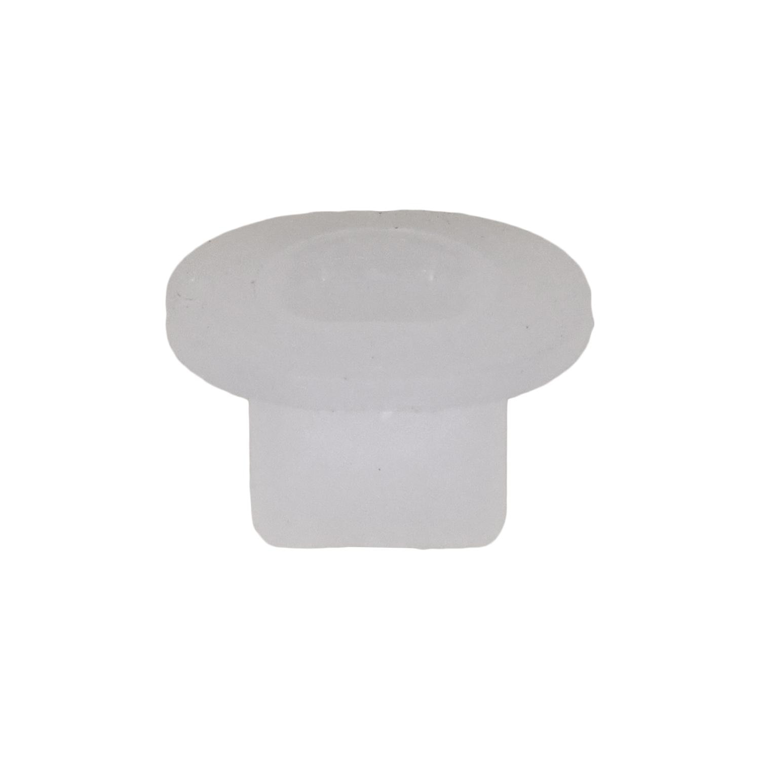 25 pcs/pk- #8 Screw Grommet 12mm x 14mm, Hole Size 6.5mm x 8.5mm, Material Nylon, Color Natural