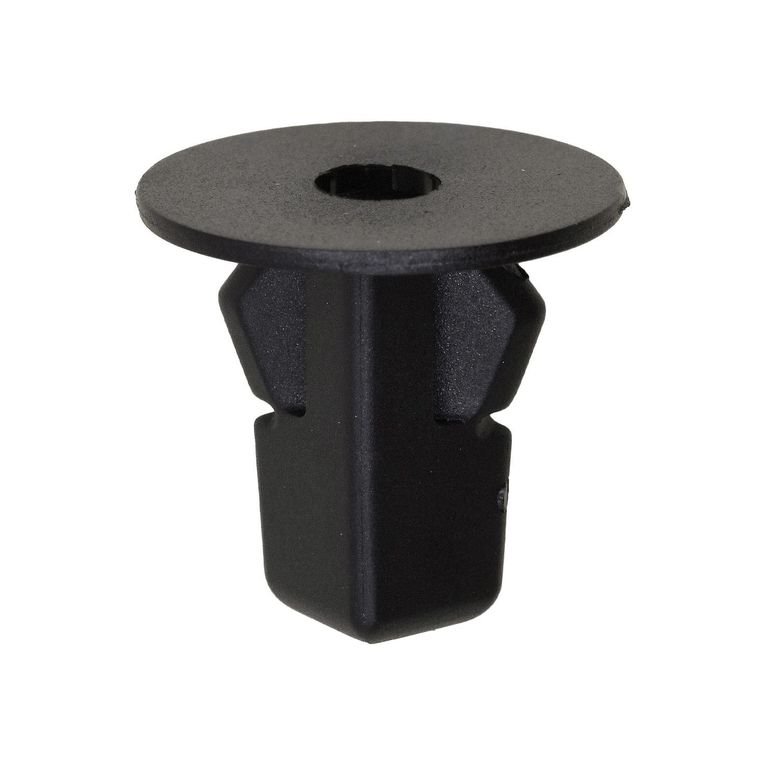 25 pcs/pk- M6.3 (#14) Screw Grommet 20mm Head Diameter 17mm Length, Hole Size 8mm x 8mm, Material Nylon, Color Black
