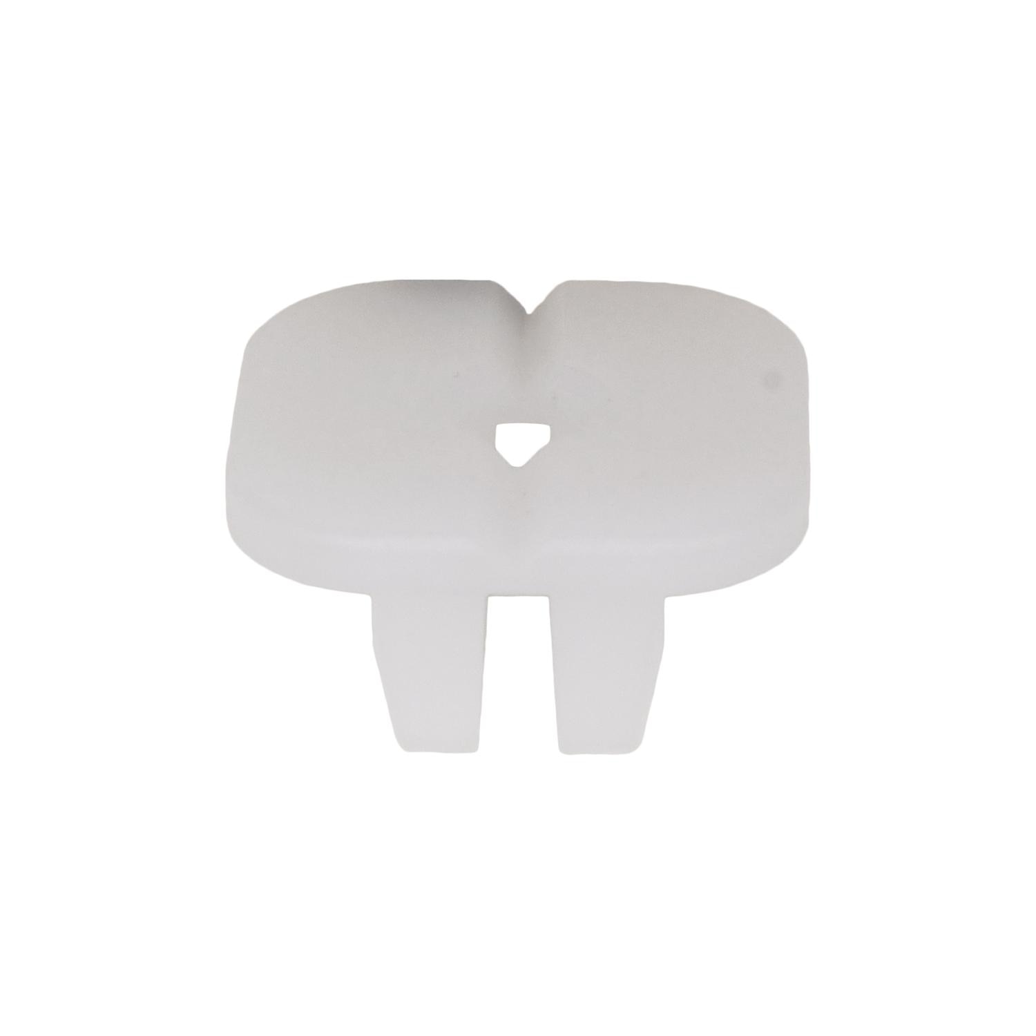25 pcs/pk- Nylon Nut 17mm Width 17mm Length #10 Screw Size, Hole Size 8mm x 8.5mm, Color Natural