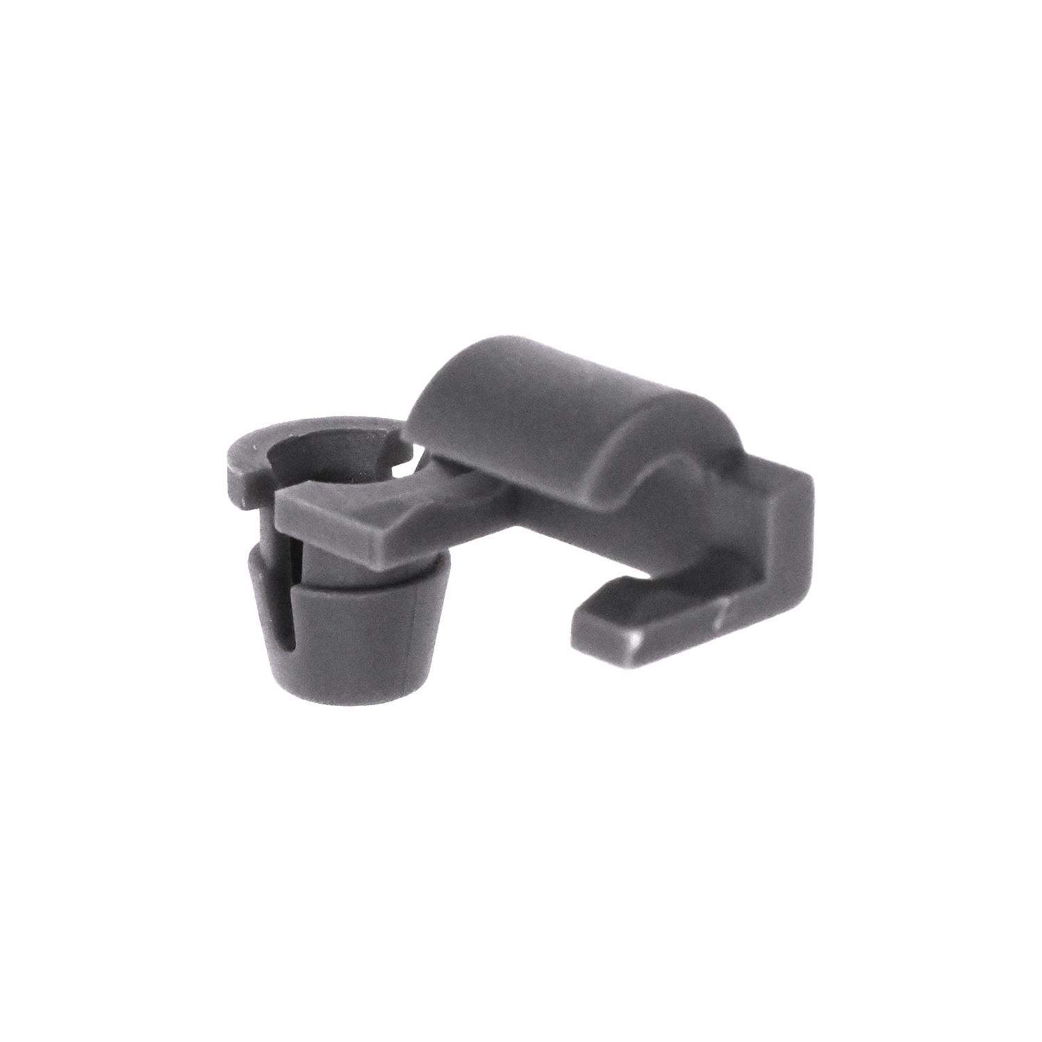 25 pcs/pk- 6mm O.D. End Clip Holds 4mm Rods, Material Nylon