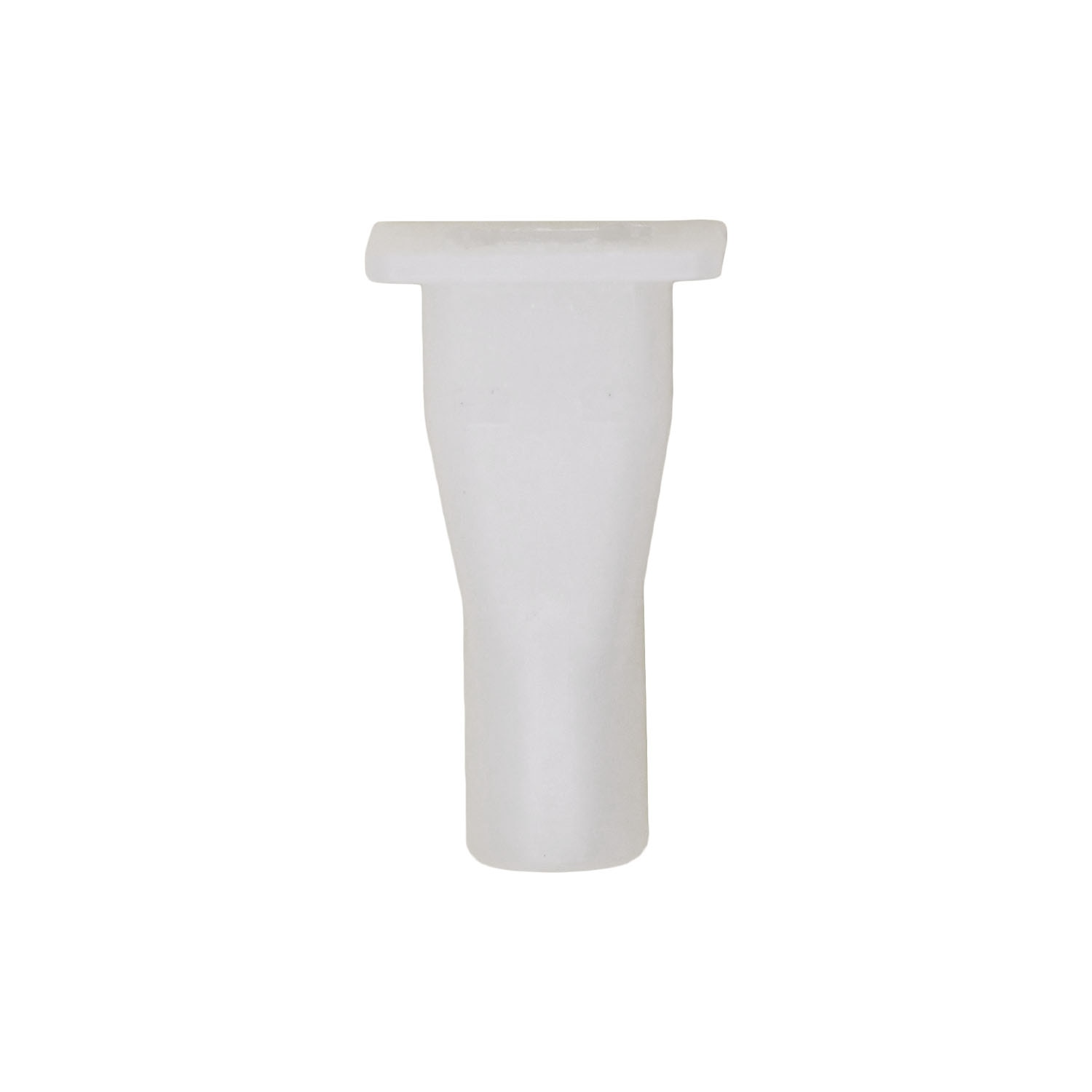 50 pcs/pk- #6 Screw Grommet 9.5mm x 9.5mm, Rivet Length 16mm, Hole Size 7mm Square, Material Nylon, Color Natural