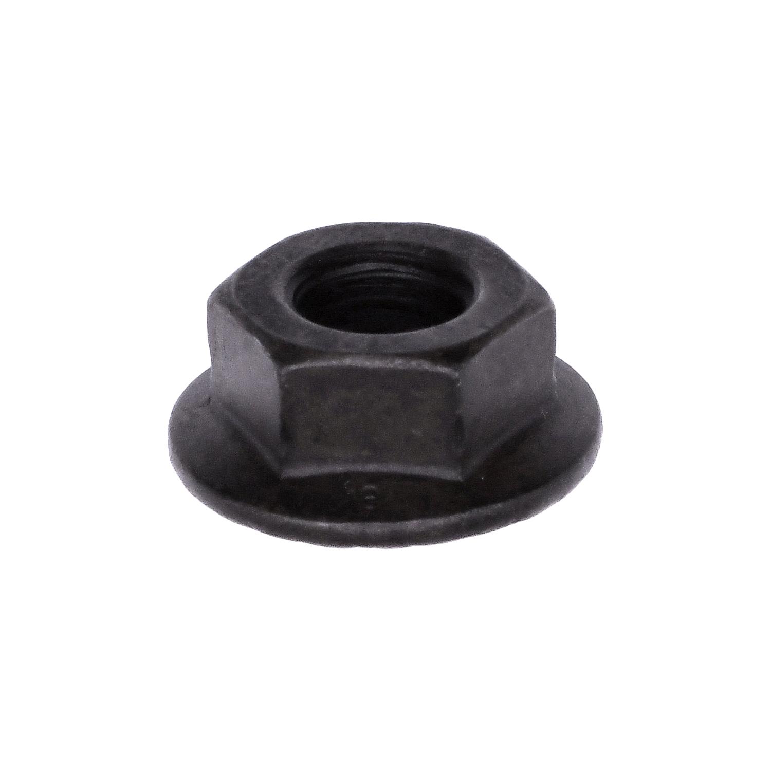 100 pcs/pk- Spin Lock Nut with Serrated M8-1.25 Threads 19mm O.D., Material Case Hardened Steel, Finish Black Phosphate