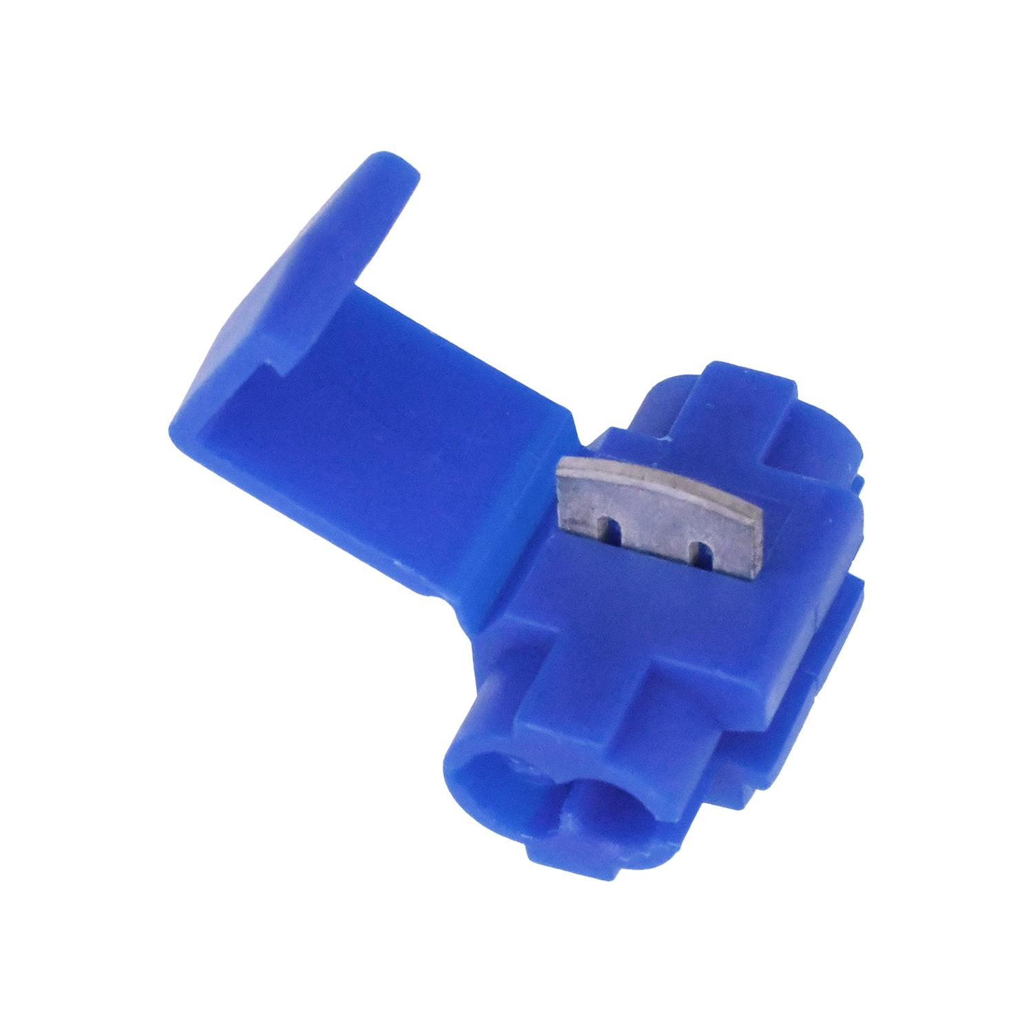 500 pcs/pk- Electrical Connector Blue 18-14 Gauge, Type Self-Stripping Connector, Wire Gauge 18 to 14