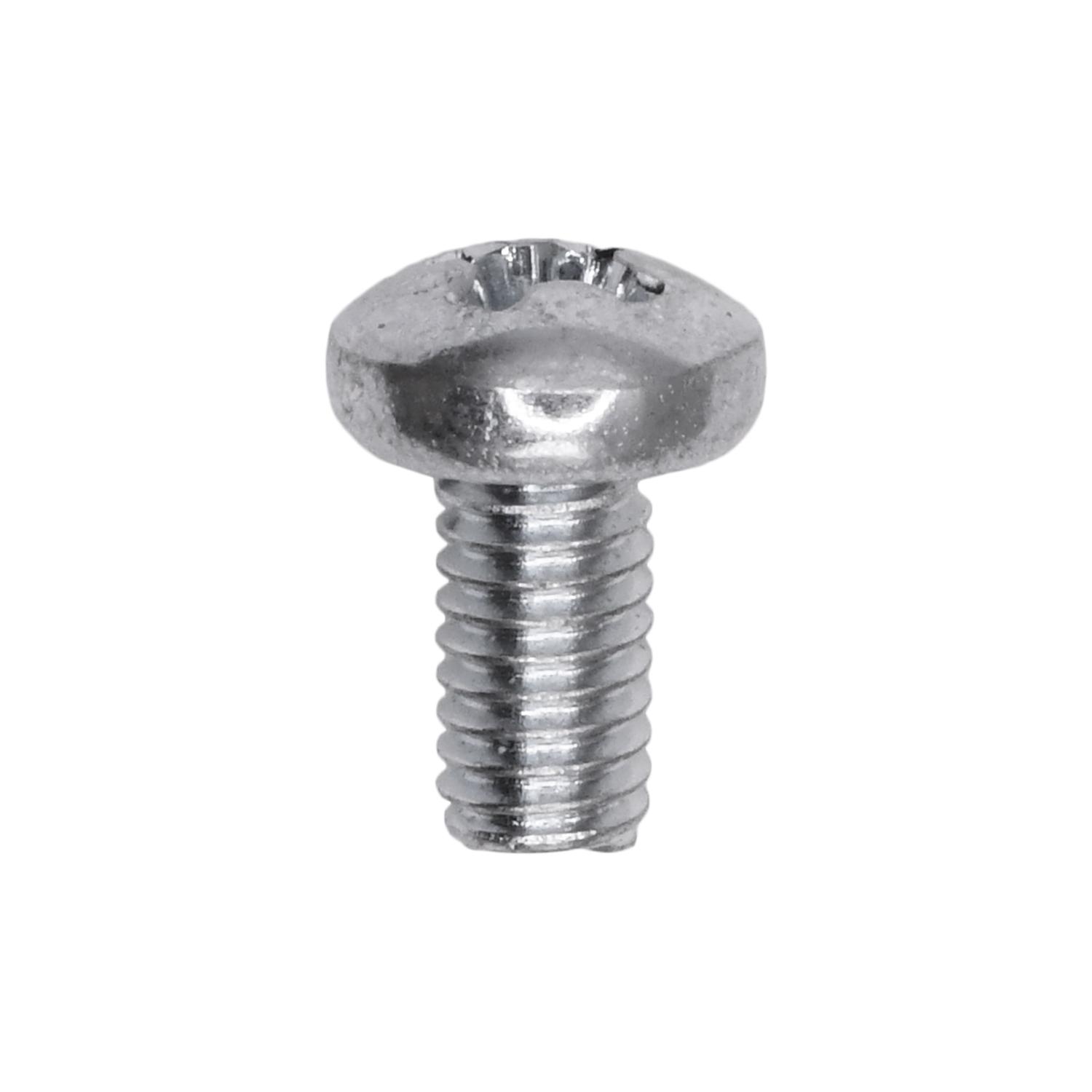 100 pcs/pk- Phillips Pan Head Metric Machine Screw M4-.7 x 8mm, Finish Zinc