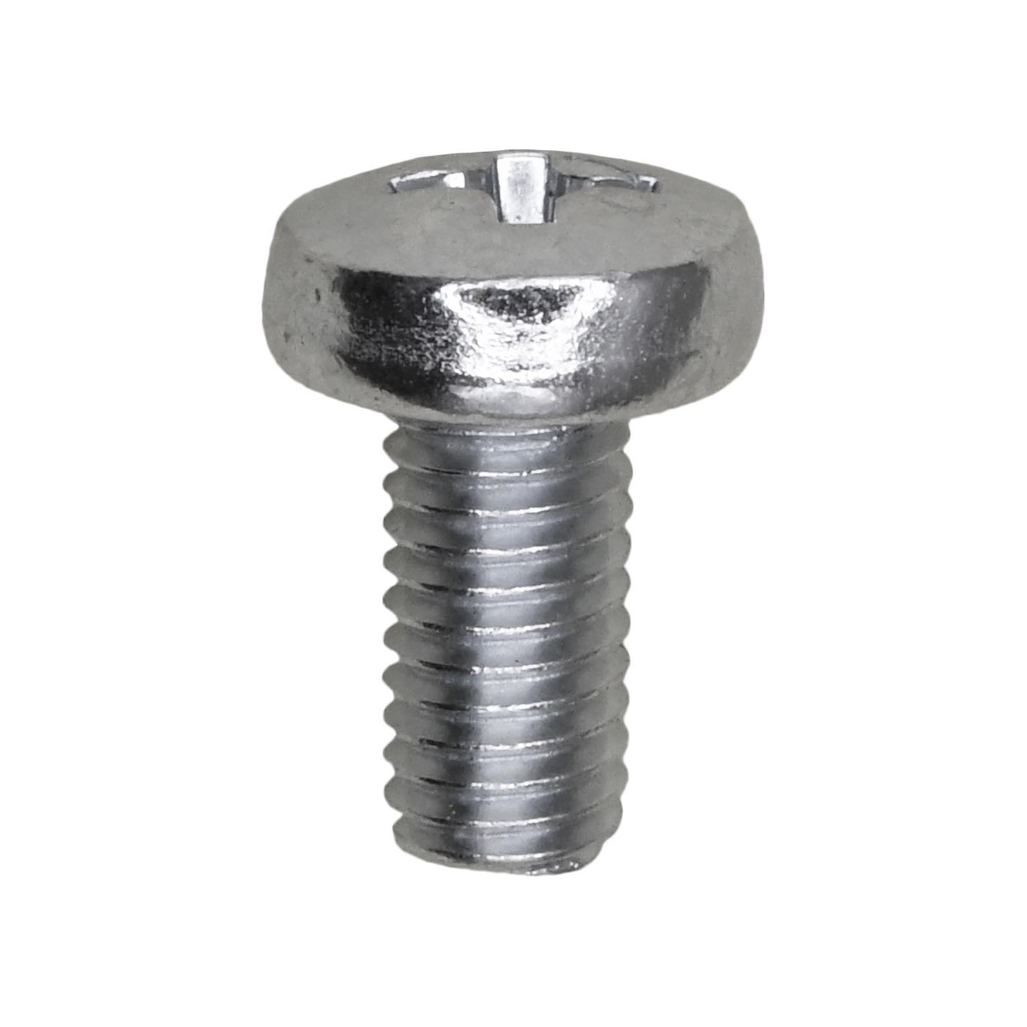 100 pcs/pk- Phillips Pan Head Metric Machine Screw M5-.8 x 10mm, Finish Zinc