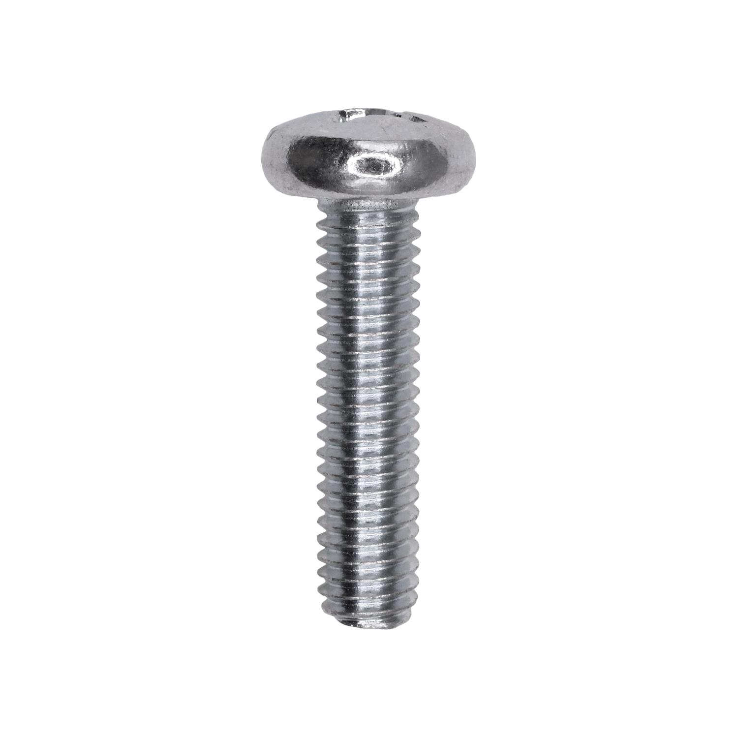 50 pcs/pk- Phillips Pan Head Metric Machine Screw M6-1.0 x 25mm, Finish Zinc