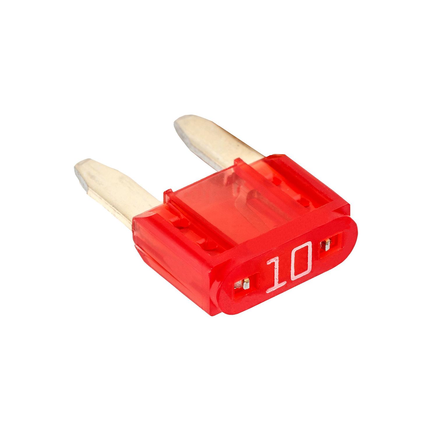 5 pcs/pk- Fuse - 10 Amps, Color Red, Type Mini (ATM) Fuse