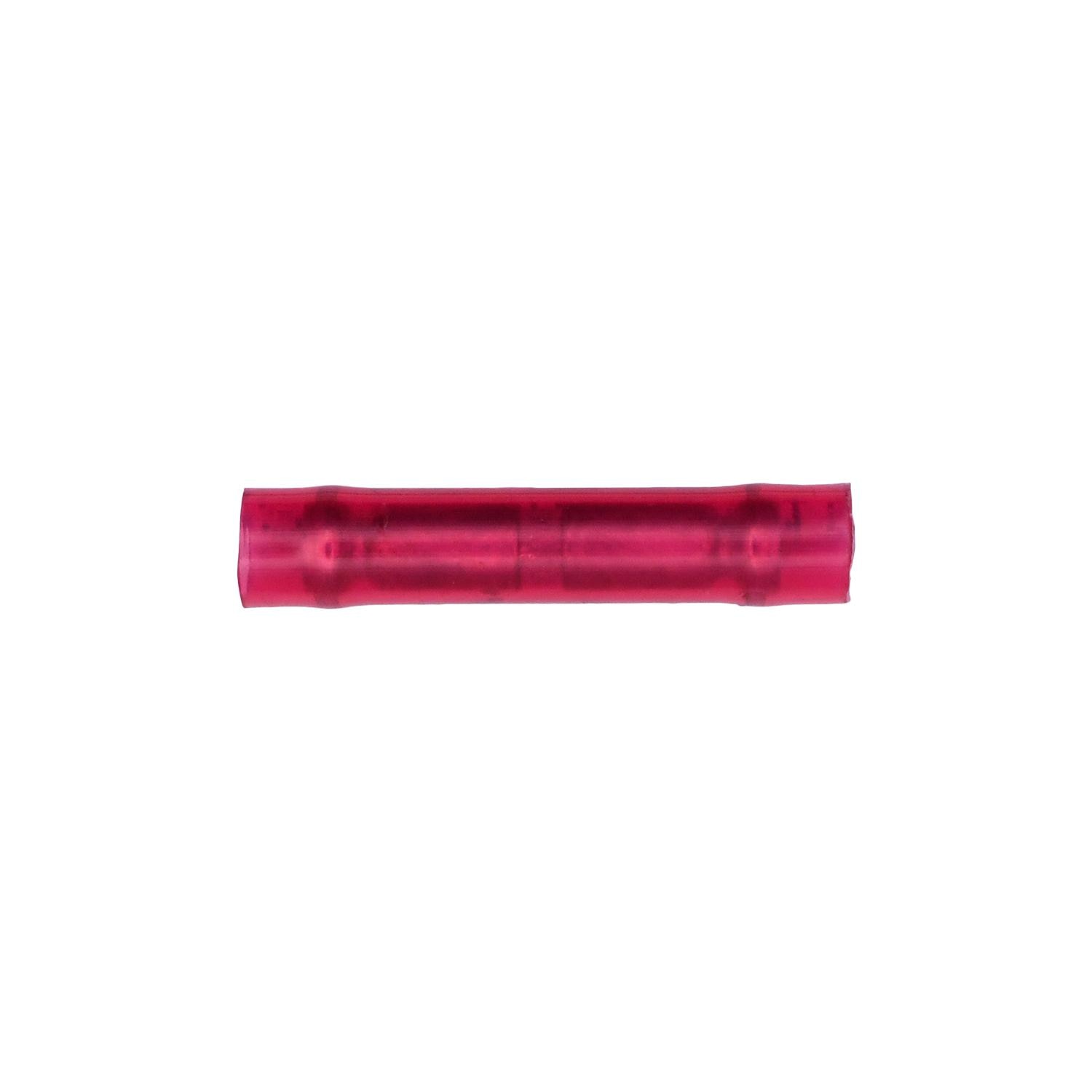 1000 pcs/pk- Nylon Insulated Butt Connector 22-18 Gauge - Same As 5791, Color Red, Wire Gauge 22 to 18