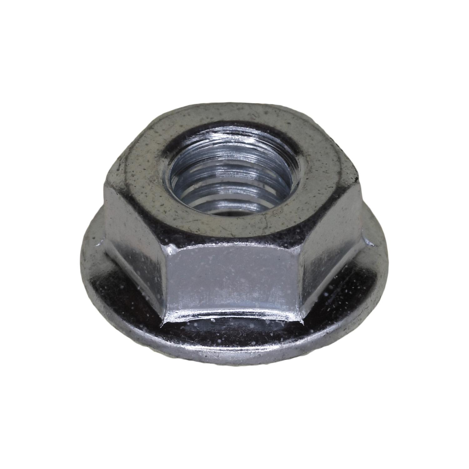 50 pcs/pk- Spin Lock Nut with Serration M6-1.0 14mm O.D., Material Case Hardened Steel, Finish Zinc