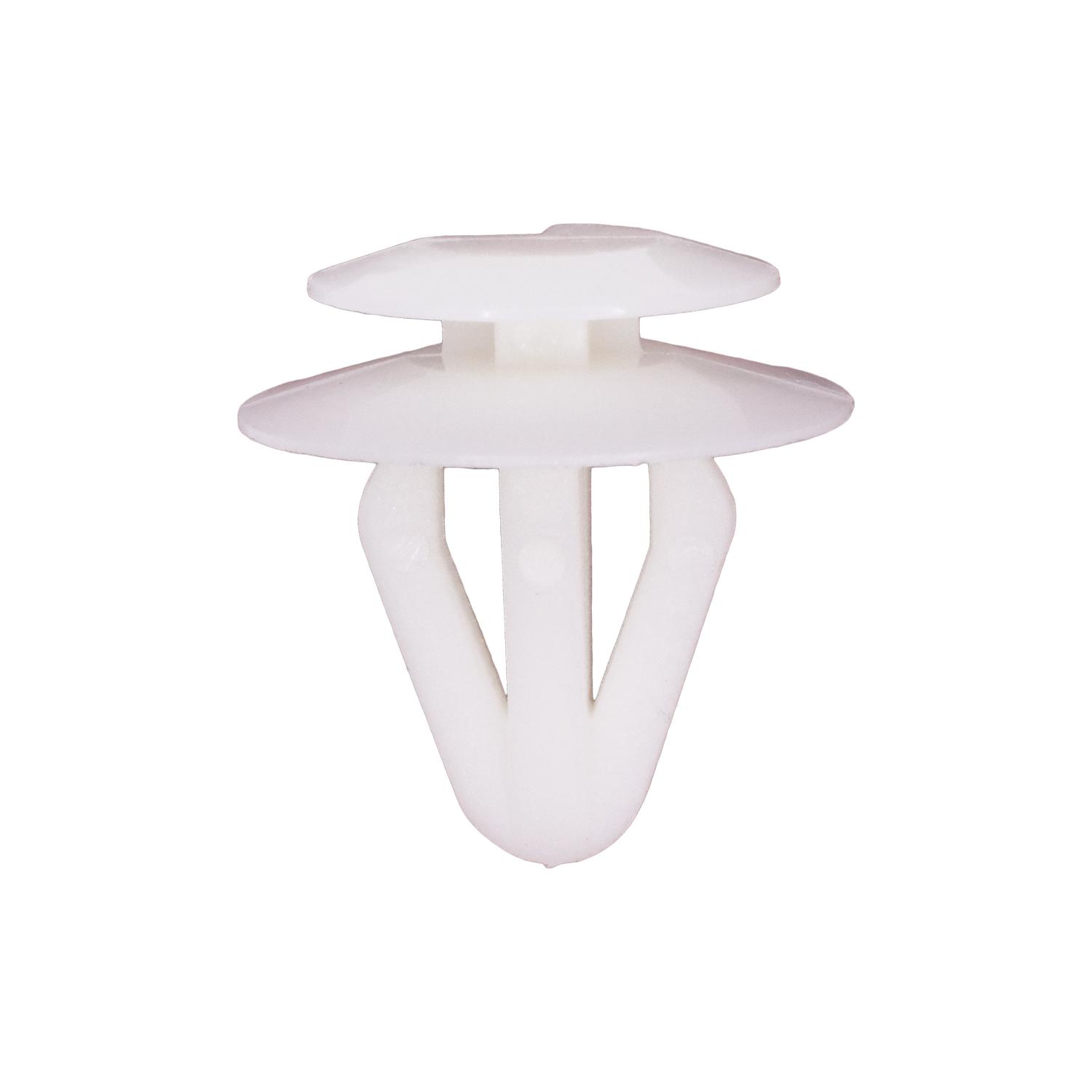 25 pcs/pk- Trim Panel Retainer 14mm Length, Material Nylon, Color Natural, Type Double Head