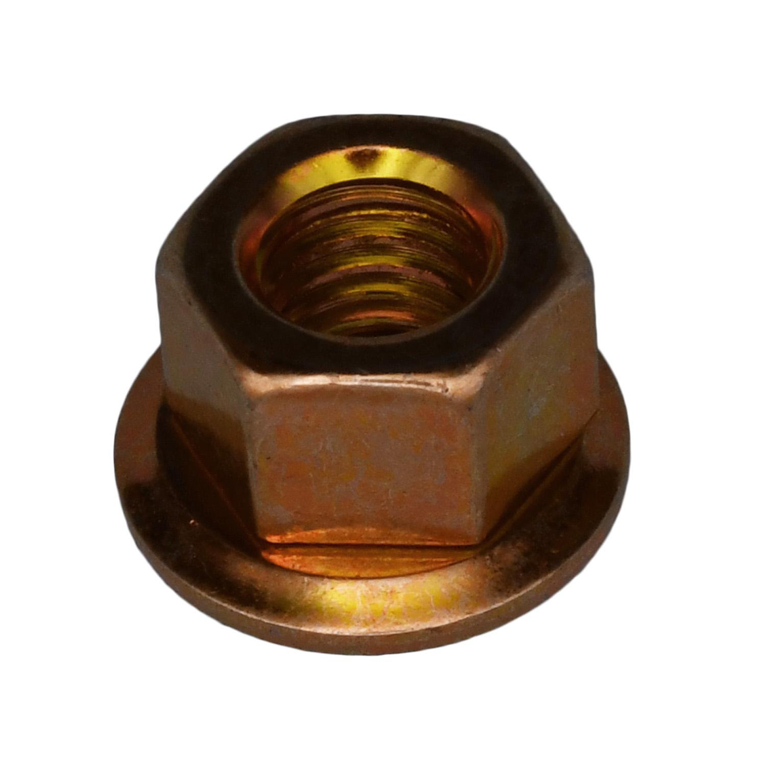 50 pcs/pk- M5-0.80 Free Spinning Washer Nut M5-.8 10mm Washer O.D., Overall Height 7mm, Finish Yellow Zinc Chromate