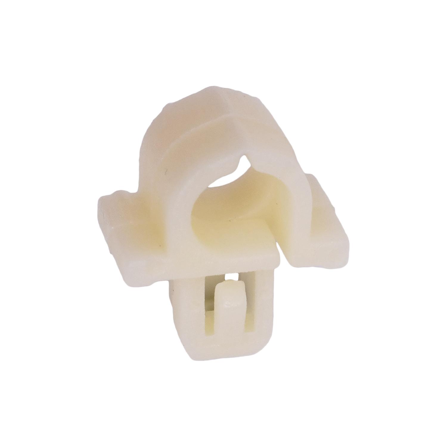 15 pcs/pk- 7mm Square Wndshield Washer Hose Retainer For 3mm Inside Diameter, Material Nylon