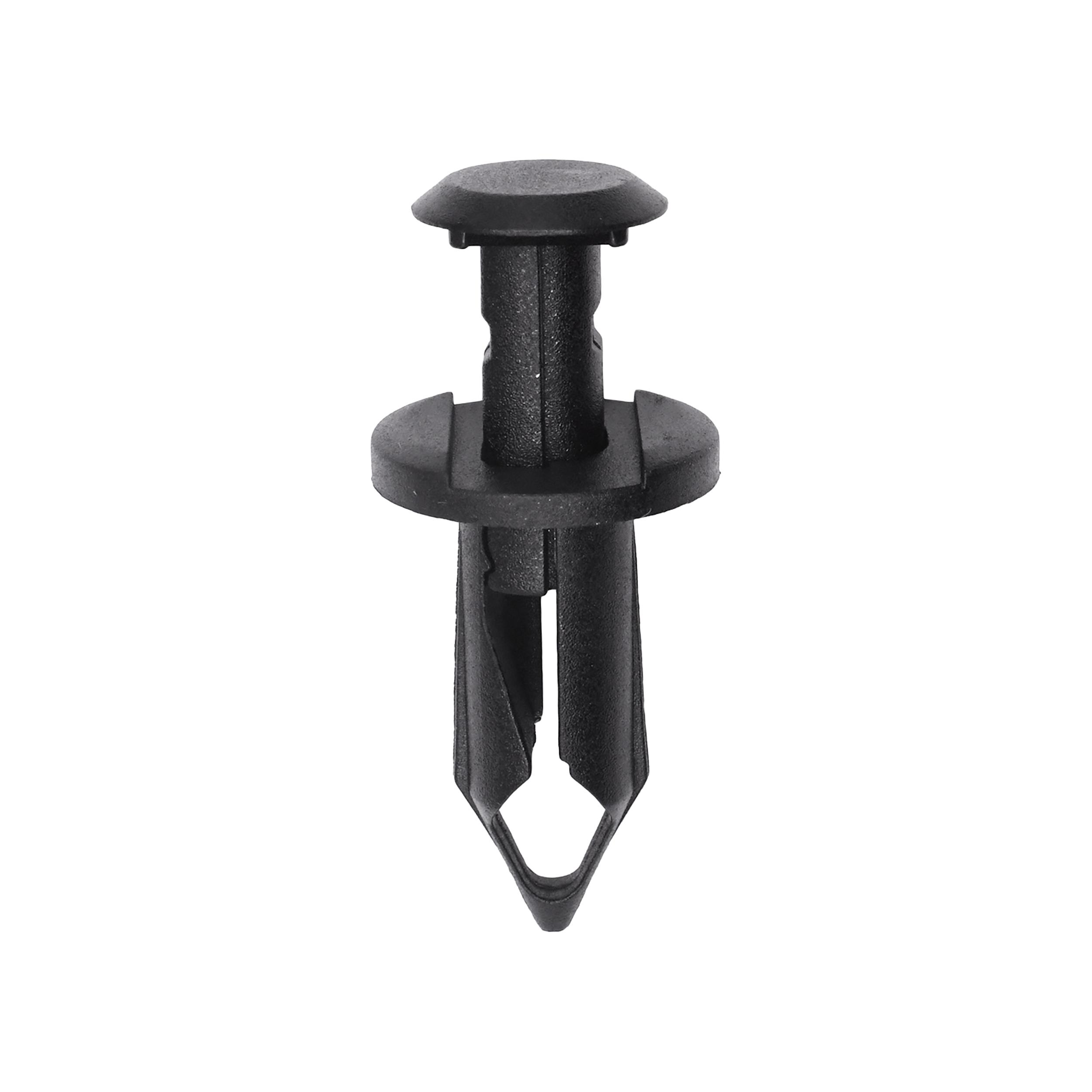 25 pcs/pk- 8mm Push-Type Retainer 15mm Head Diameter 20mm Length, Color Black, Type Push-Type with Closed End