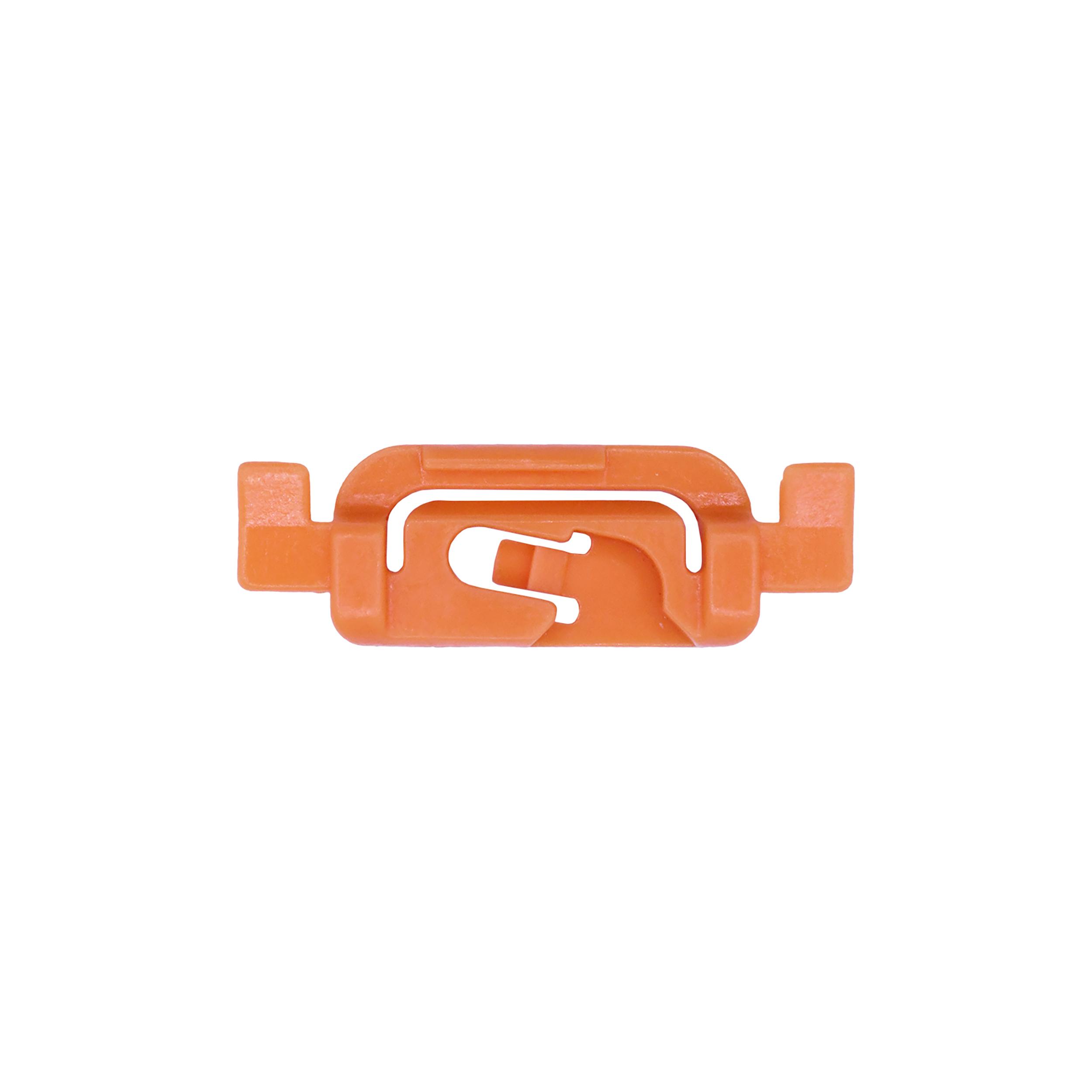 10 pcs/pk- / Windshield Moulding Clip, Material Nylon, Color Orange