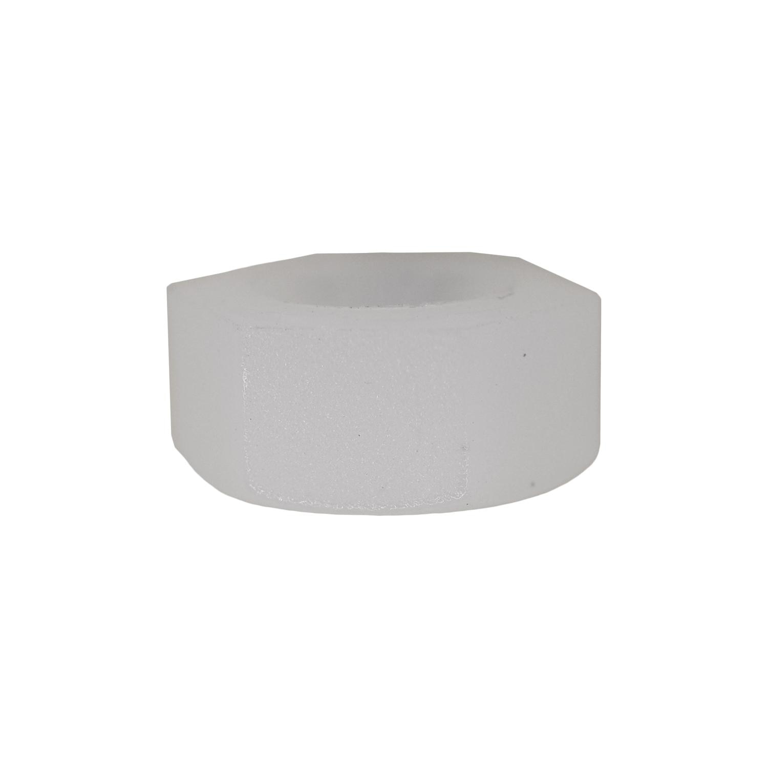 1000 pcs/pk- Nylon Nut M6-1.0 x 20mm, Head Style Hex