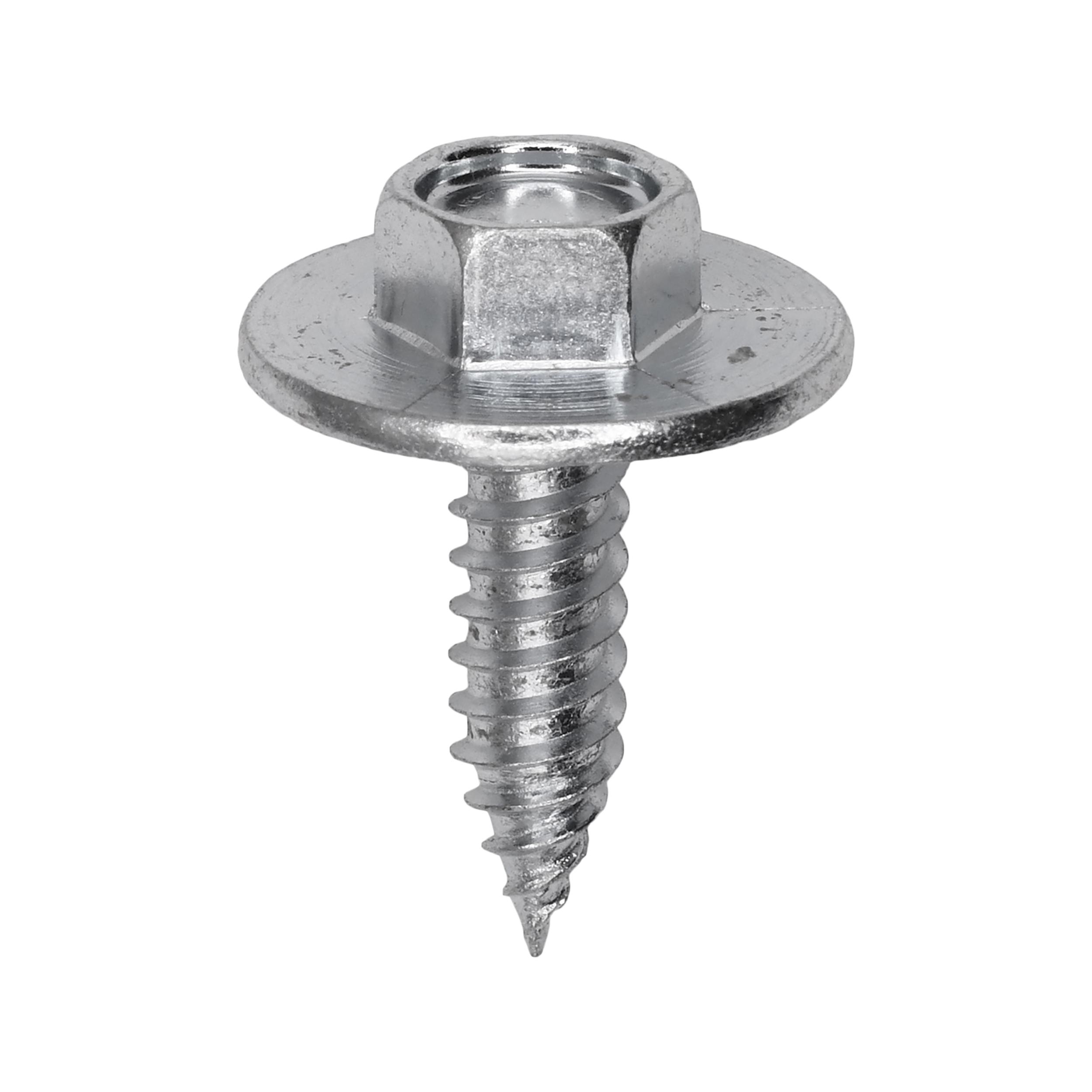 25 pcs/pk- #14 (M6.3) Hex Washer Head Tapping Screw #14 x 7/8