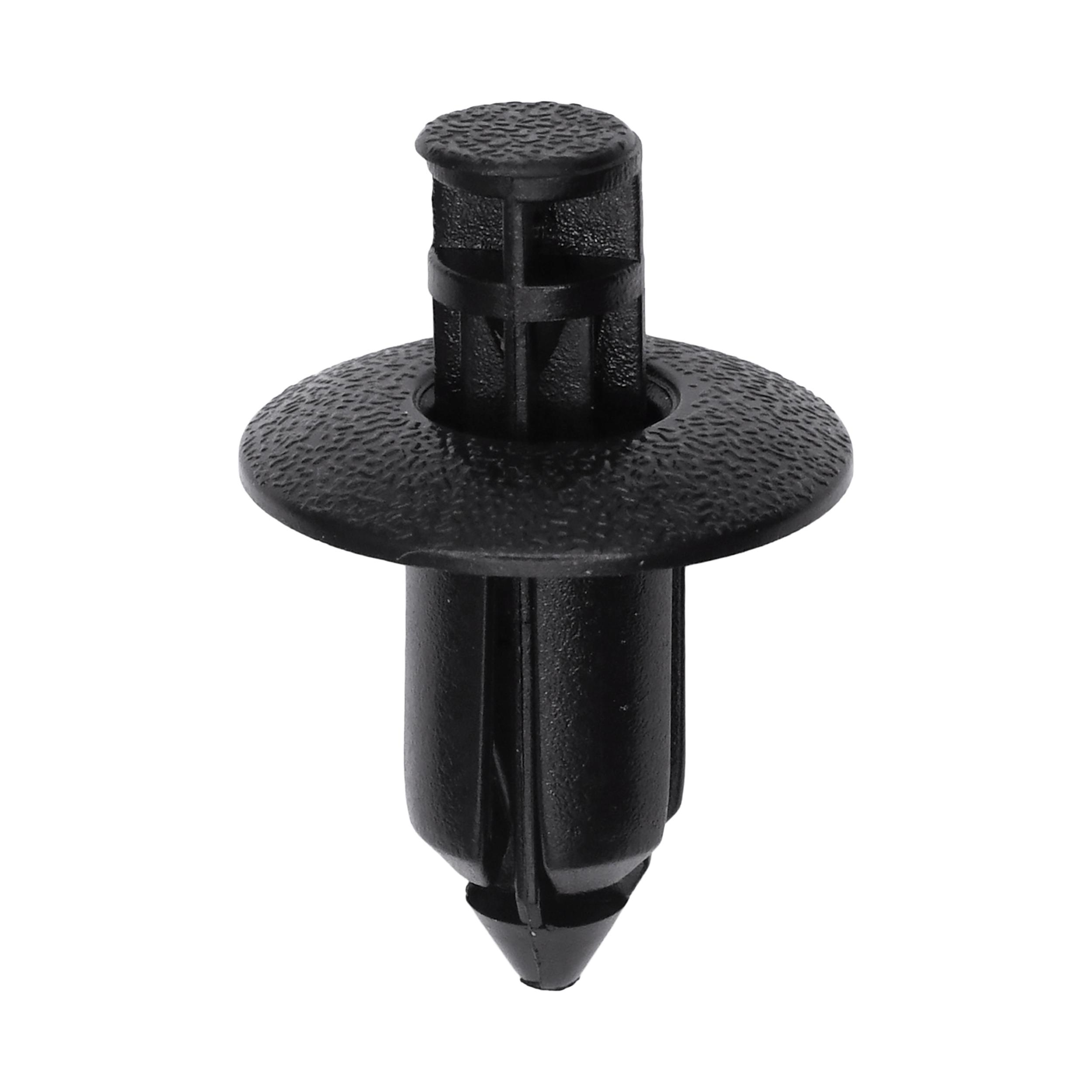 15 pcs/pk- Push-Type Retainer 18mm Head Diameter, Rivet Length 12mm, Color Black, Type Push-Type with Drive P