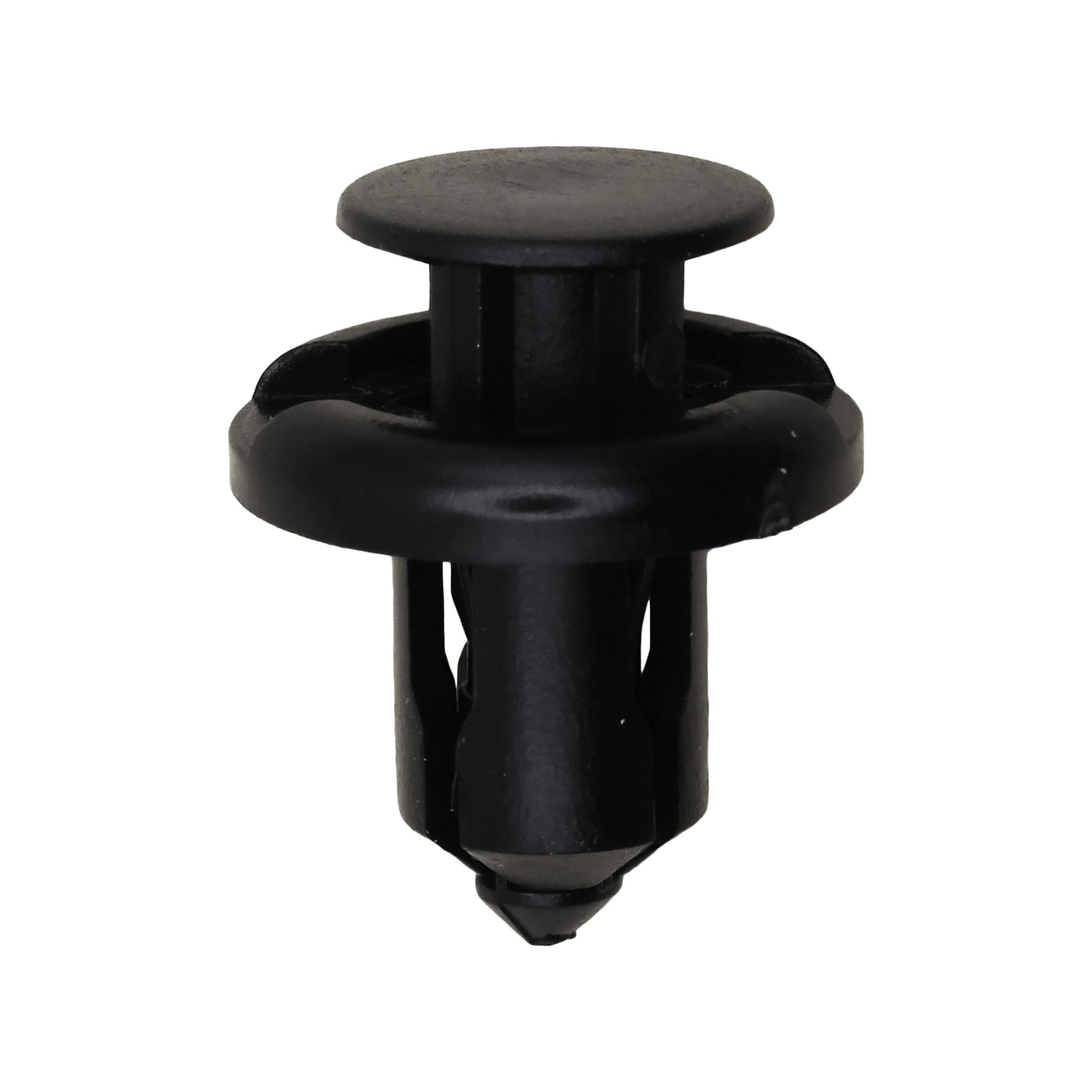 15 pcs/pk- 10mm Push-Type Retainer, Head Diameter 20mm, Rivet Length 13mm, Color Black, Type Push-Type with Drive P