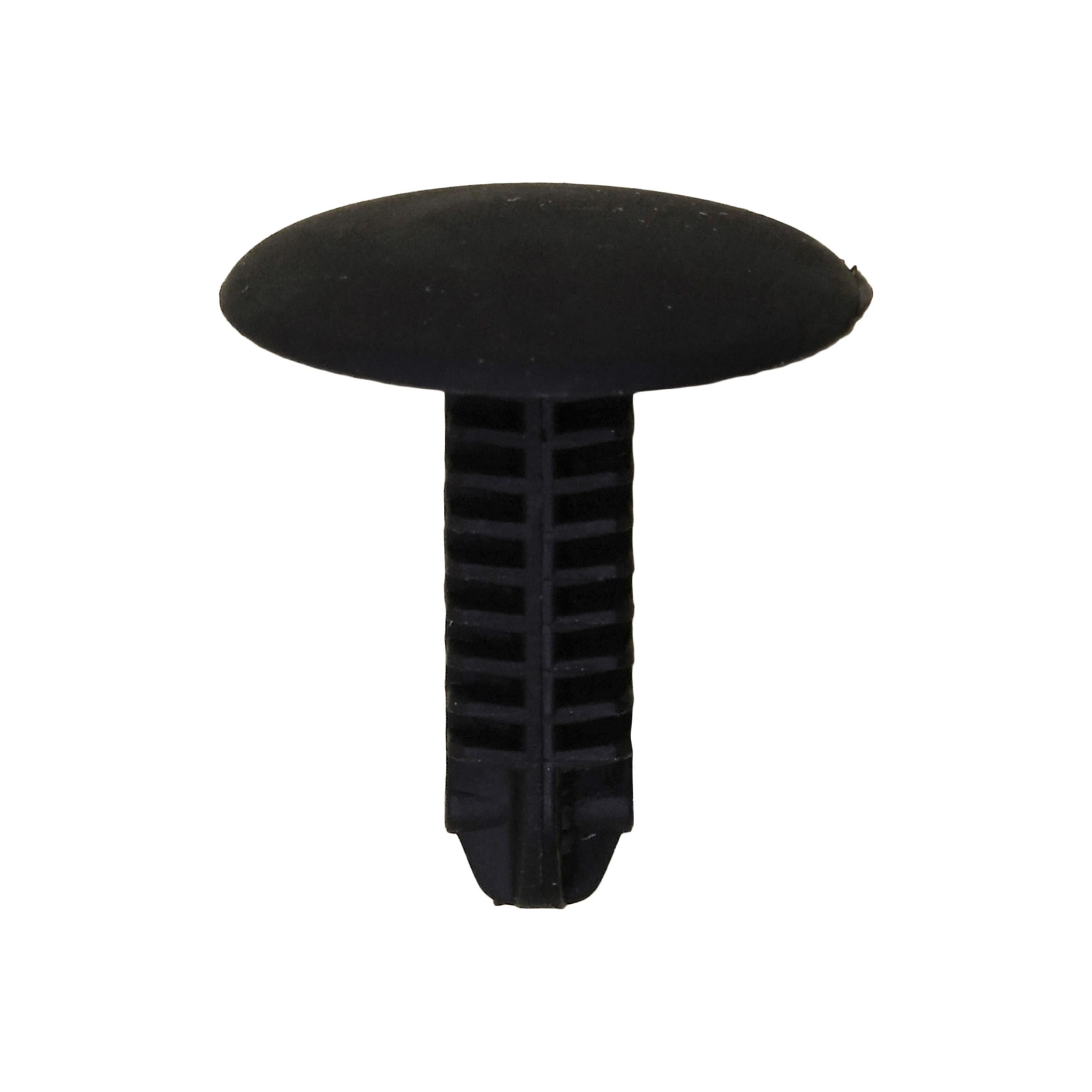 15 pcs/pk- Trnk Lining Retainer 16mm Head Diameter, Material Nylon, Color Black, Type Single Head