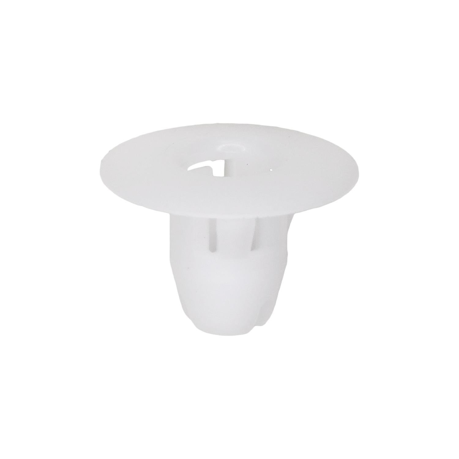 25 pcs/pk- Door Panel Grommet 19mm Head Diameter, Material Nylon, Color White