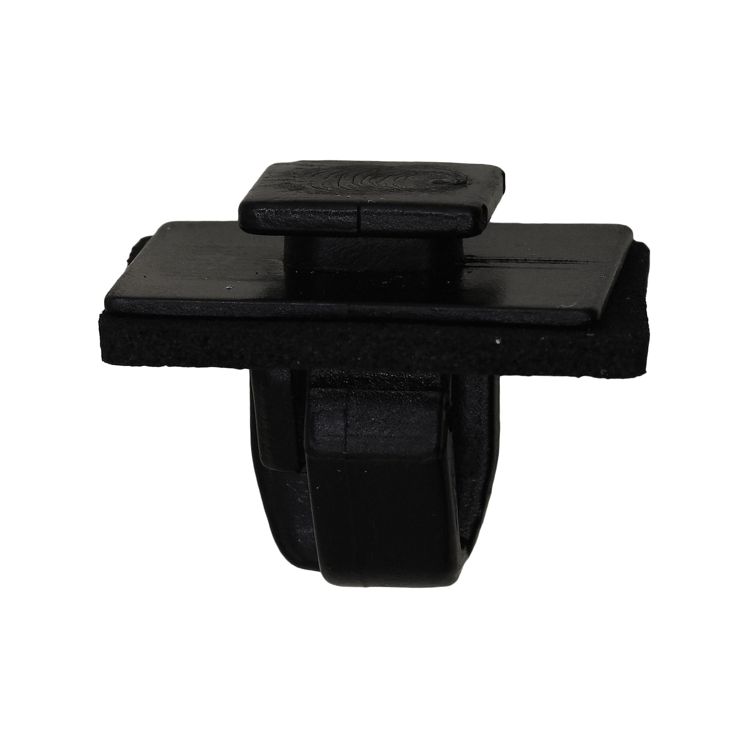 15 pcs/pk- Body Side Moulding Clip with Sealer 10mm Stem, Material Nylon, Color Black