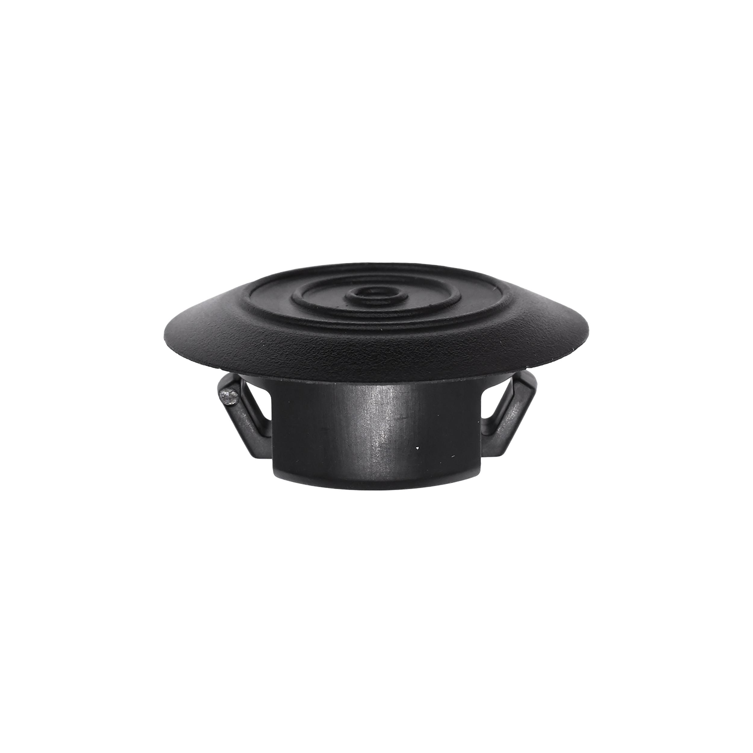 25 pcs/pk- 22mm Rocker Panel Moulding Retainer 10mm Stem, Head Diameter 32mm, Material Nylon, Color Black