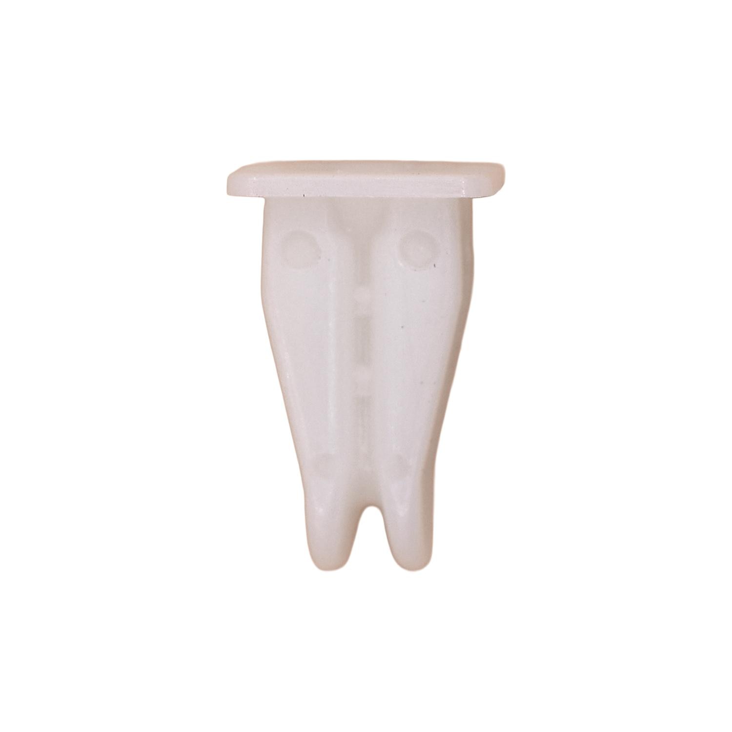 25 pcs/pk- M3.5 Nylon Nut 14mm Stem Length, Hole Size 6.5mm x 7mm, Color White