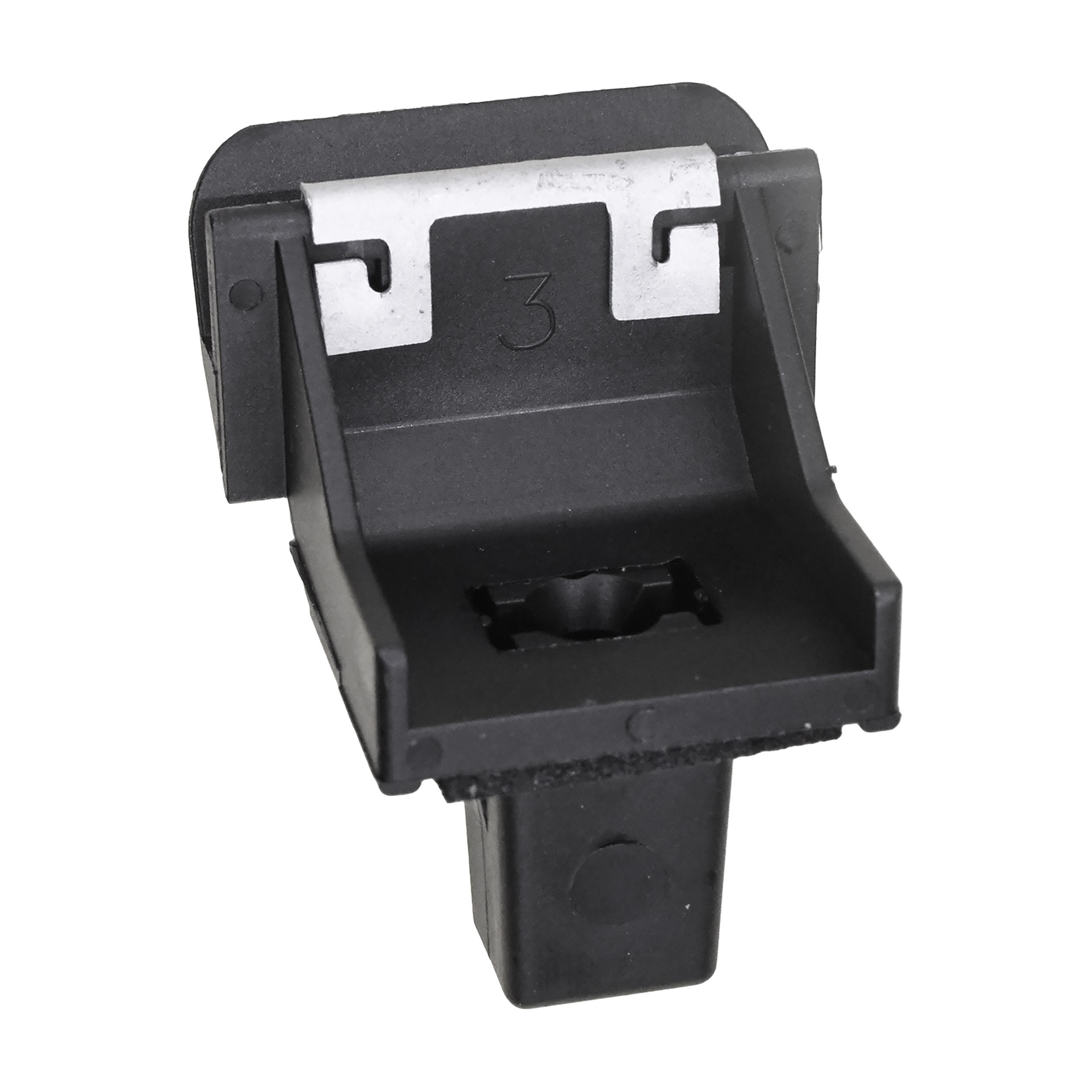 5 pcs/pk- Bumper Fascia Clip, Overall Height 35mm, Rivet Length 16mm, Material Nylon, Color Black