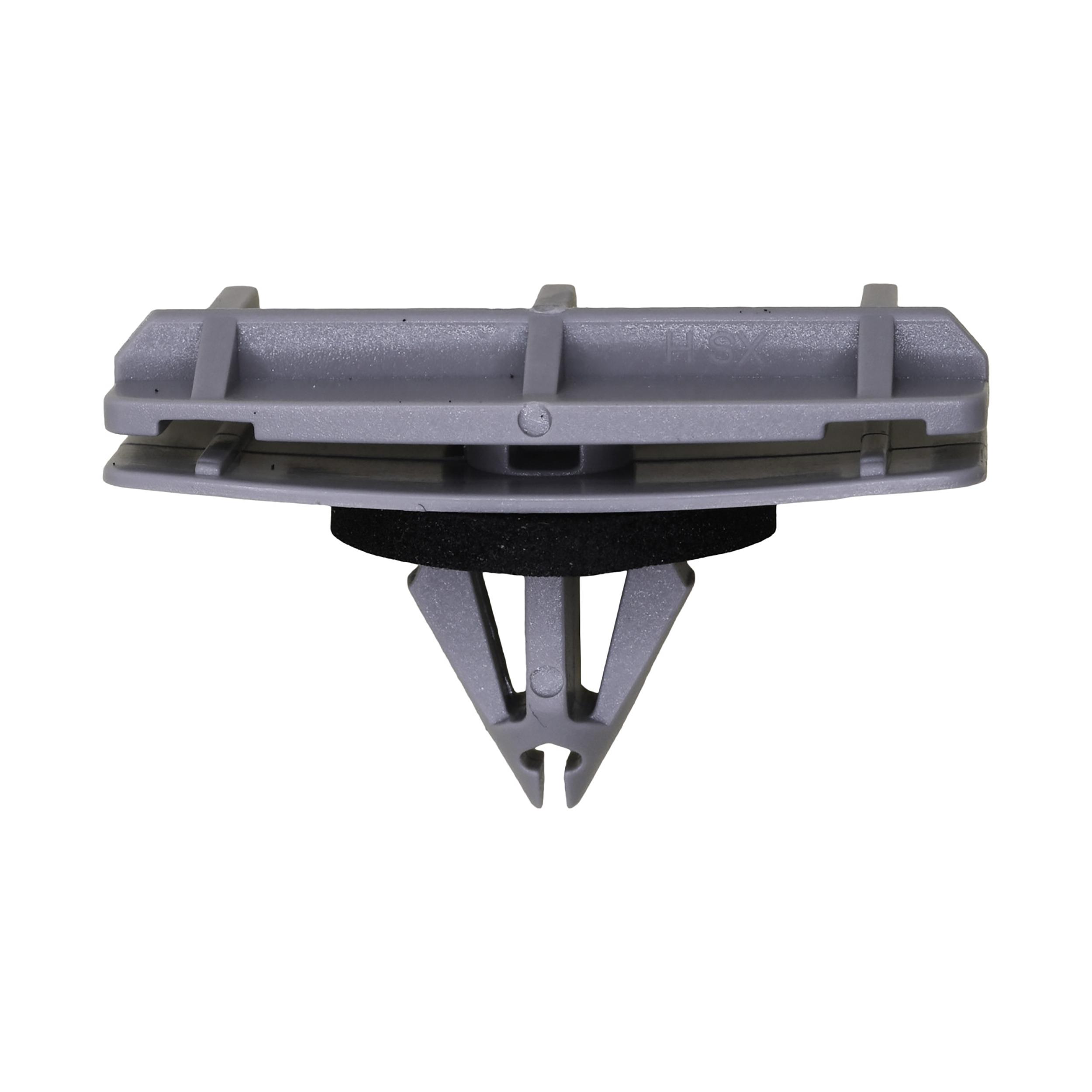 15 pcs/pk- 9mm Moulding Clip - Gray Nylon, Rivet Length 15mm