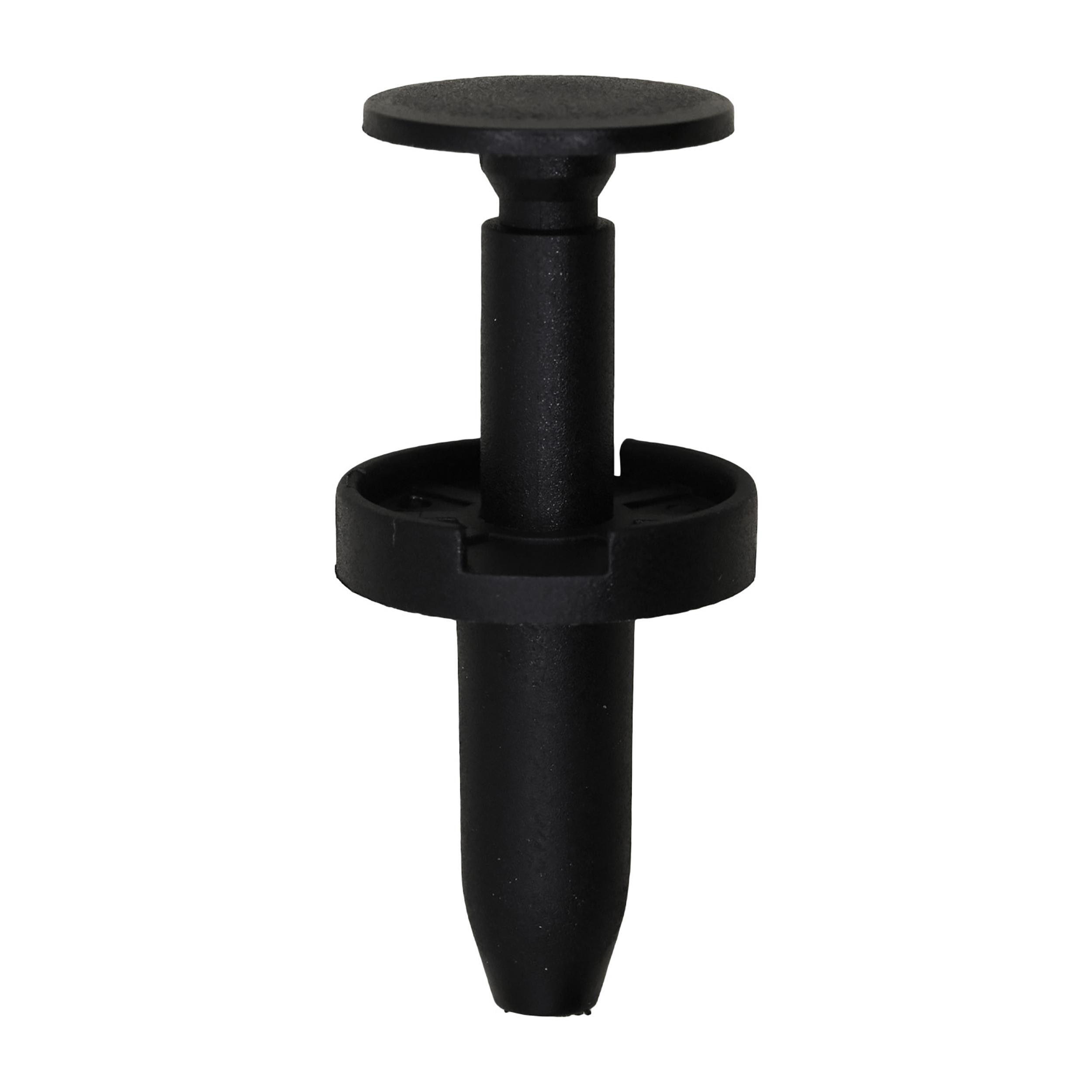 15 pcs/pk- 8mm Push-Type Retainer, Head Diameter 18mm, Rivet Length 20mm, Color Black, Type Push-Type with Drive P