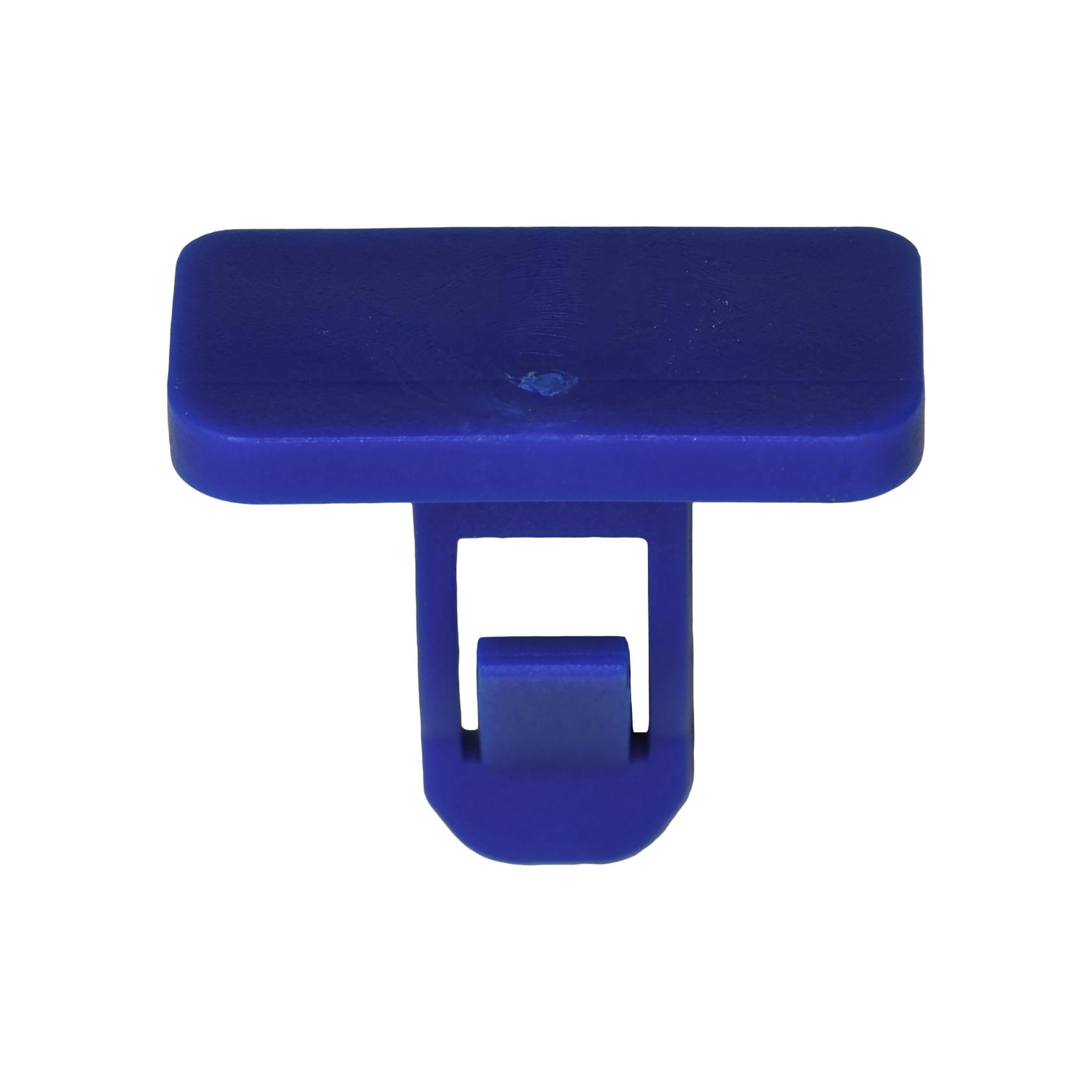 15 pcs/pk- Fender And Bumper Clip Blue Nylon, Rivet Length 24mm