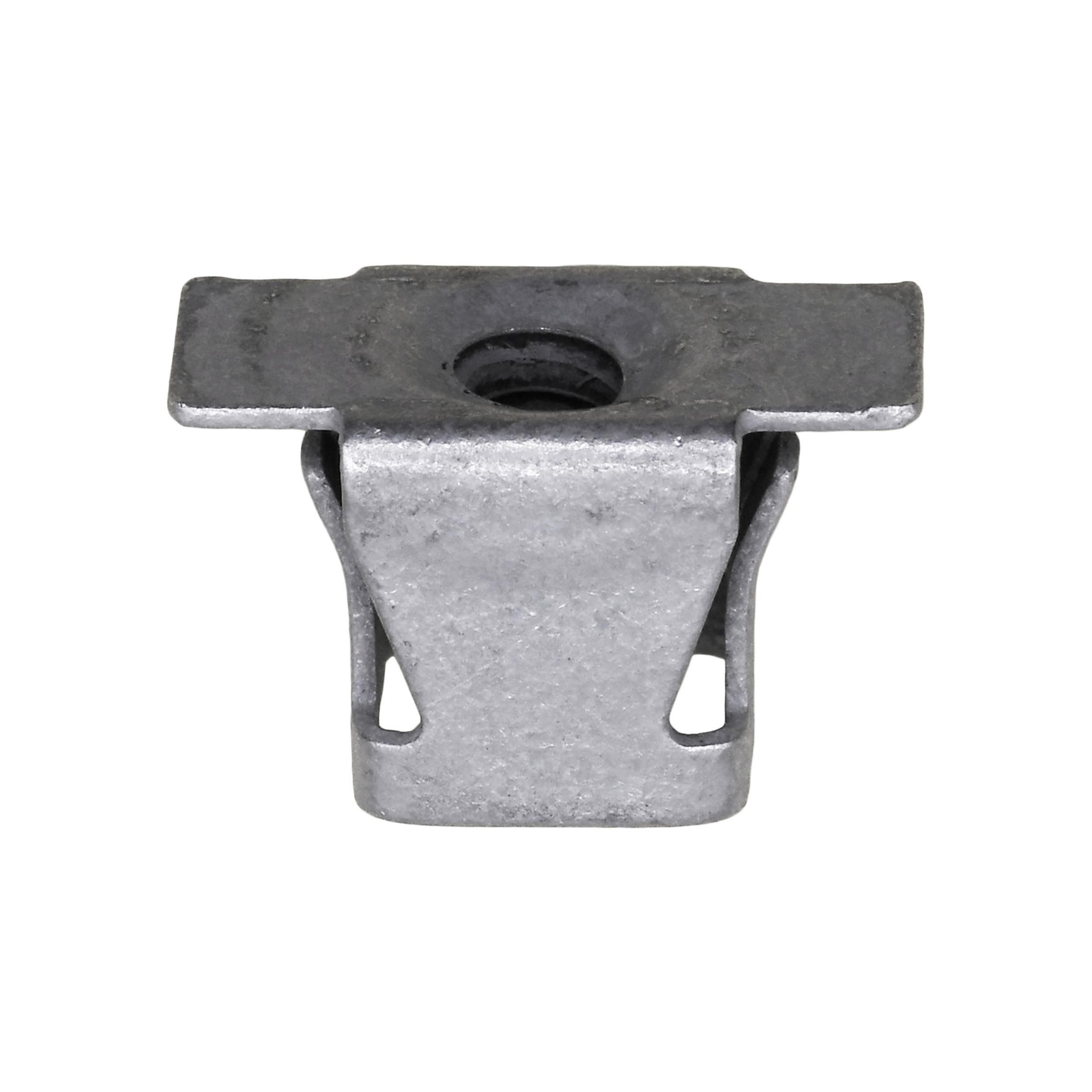 15 pcs/pk- #8 Fender Bracket Retainer Nut Spring Steel Zinc-Organic, Material Metal, Finish Zinc Organic