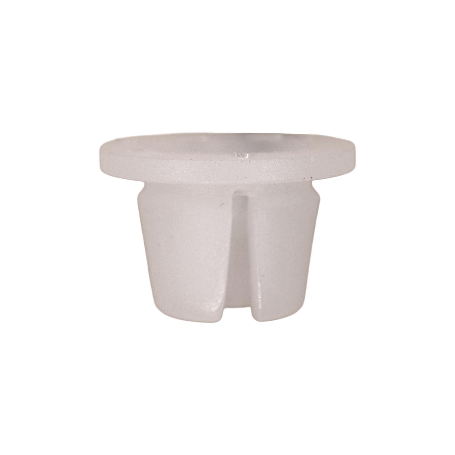 25 pcs/pk- 10mm Grommet, Head Diameter 15mm, Rivet Length 8mm, Material Nylon, Color Natural